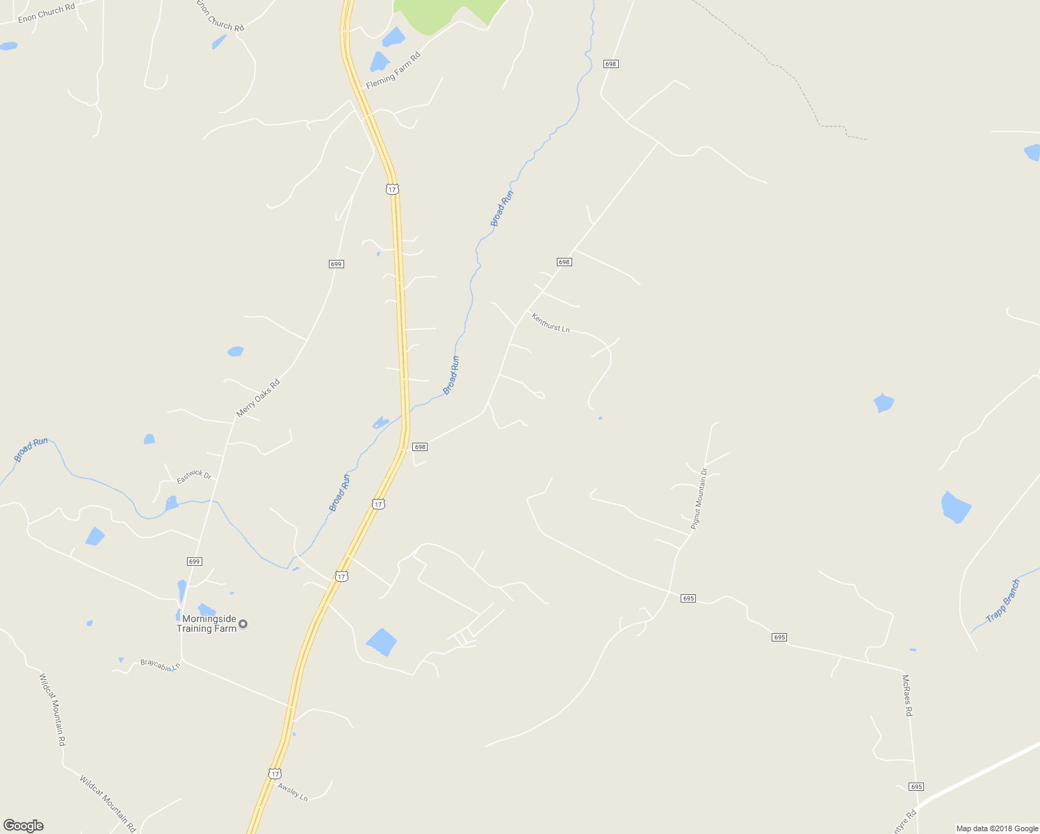 map of restaurants, bars, coffee shops, grocery stores, and more near 5499 Carletans Lane in The Plains