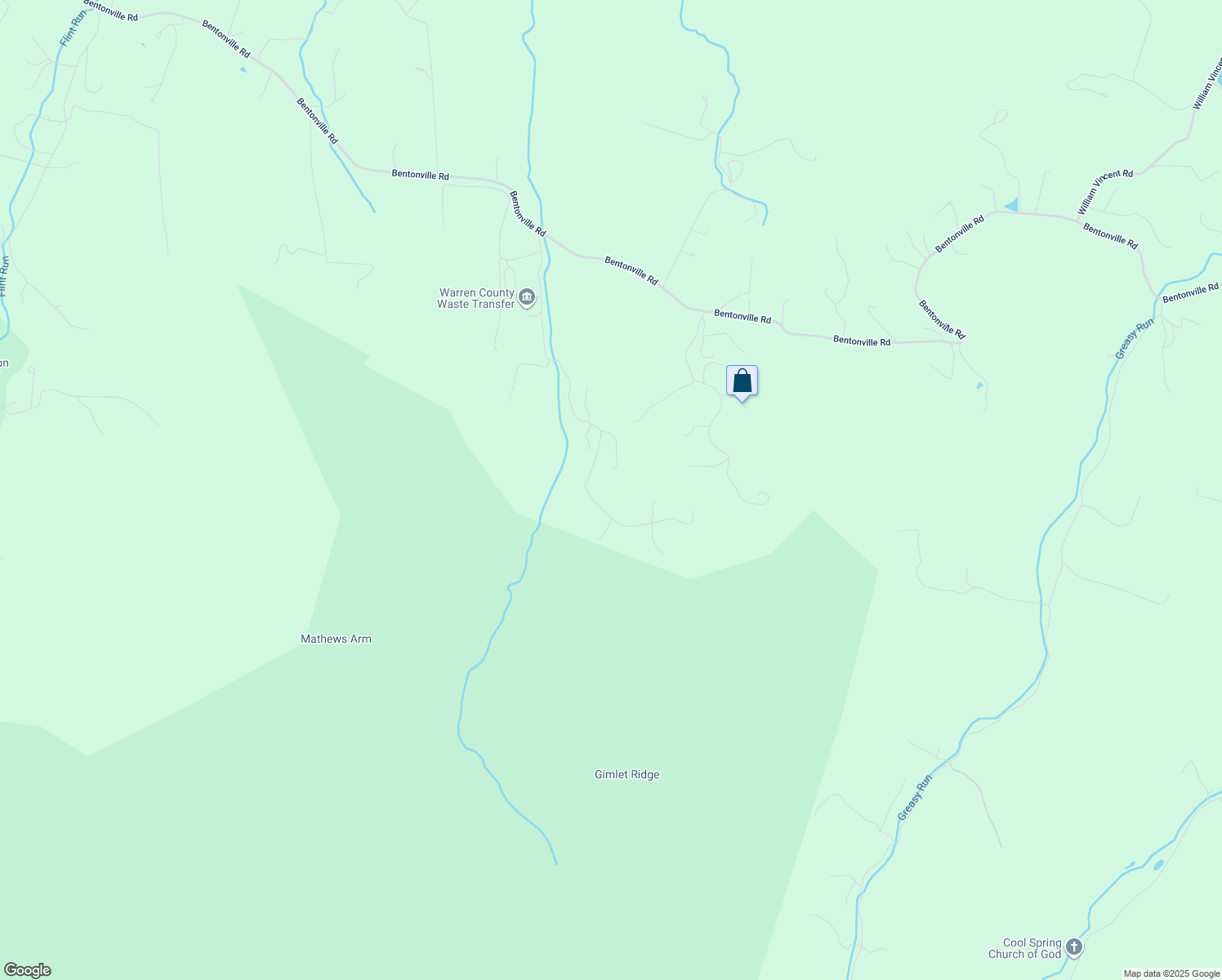 map of restaurants, bars, coffee shops, grocery stores, and more near 877 Shangri-La Road in Bentonville