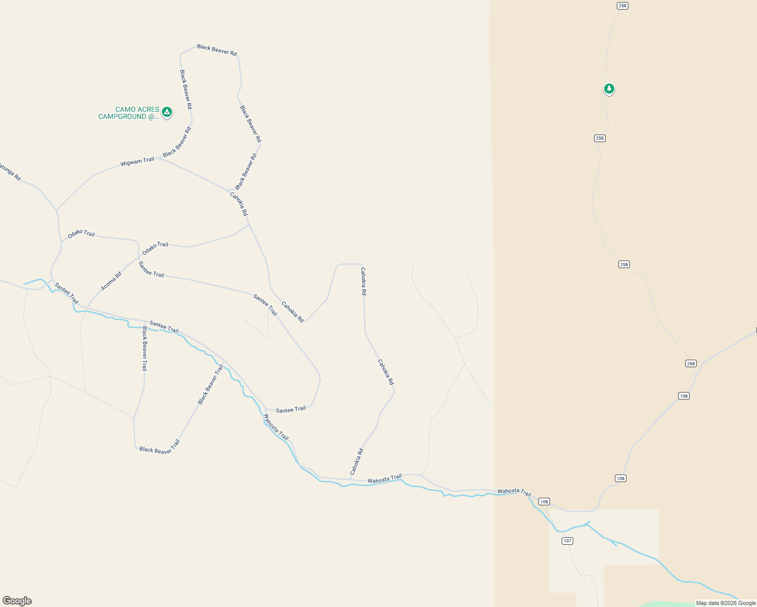 map of restaurants, bars, coffee shops, grocery stores, and more near 3360 Cahokia Road in Hartsel