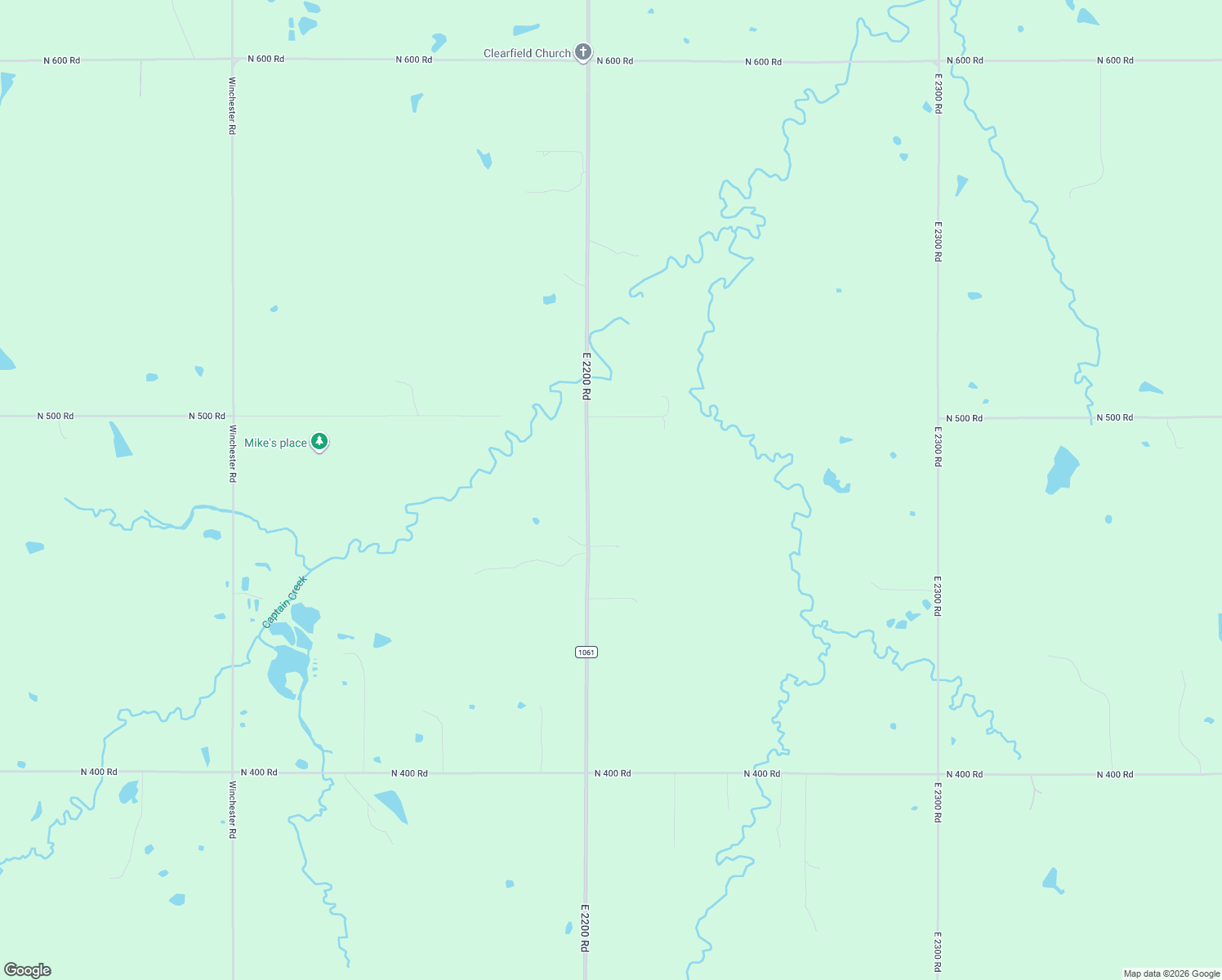 map of restaurants, bars, coffee shops, grocery stores, and more near 476 East 2200 Road in Eudora