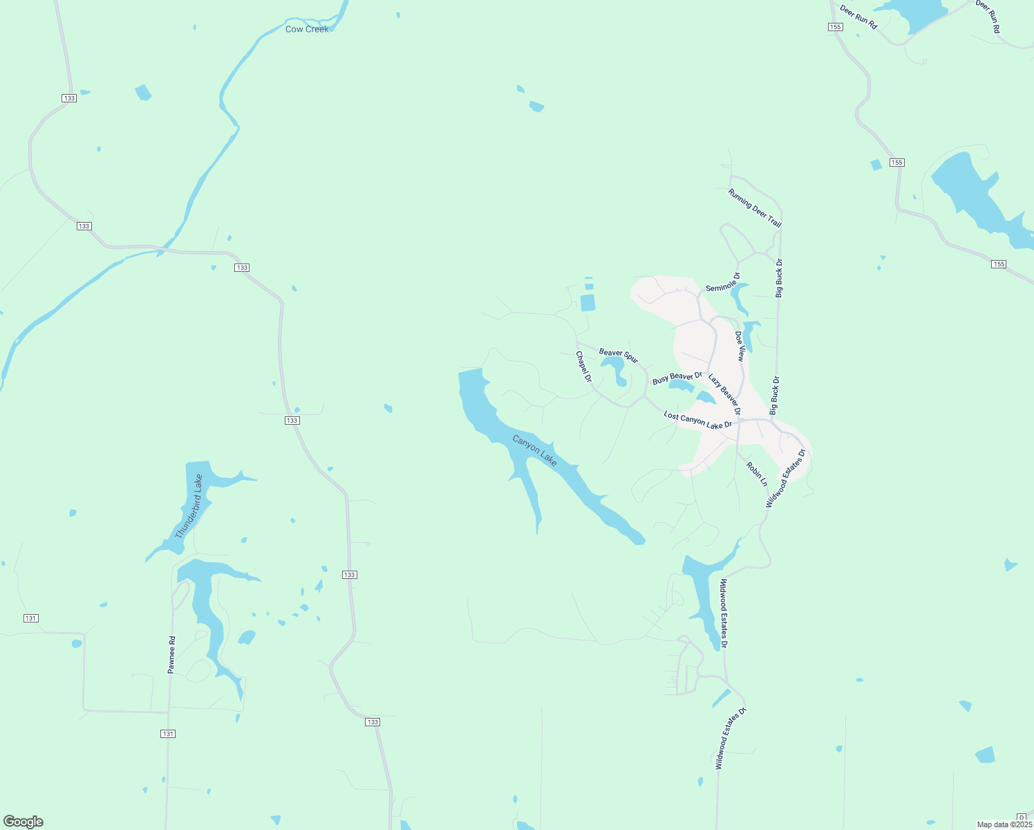 map of restaurants, bars, coffee shops, grocery stores, and more near 145 Lost Canyon Lake Trail in Steedman