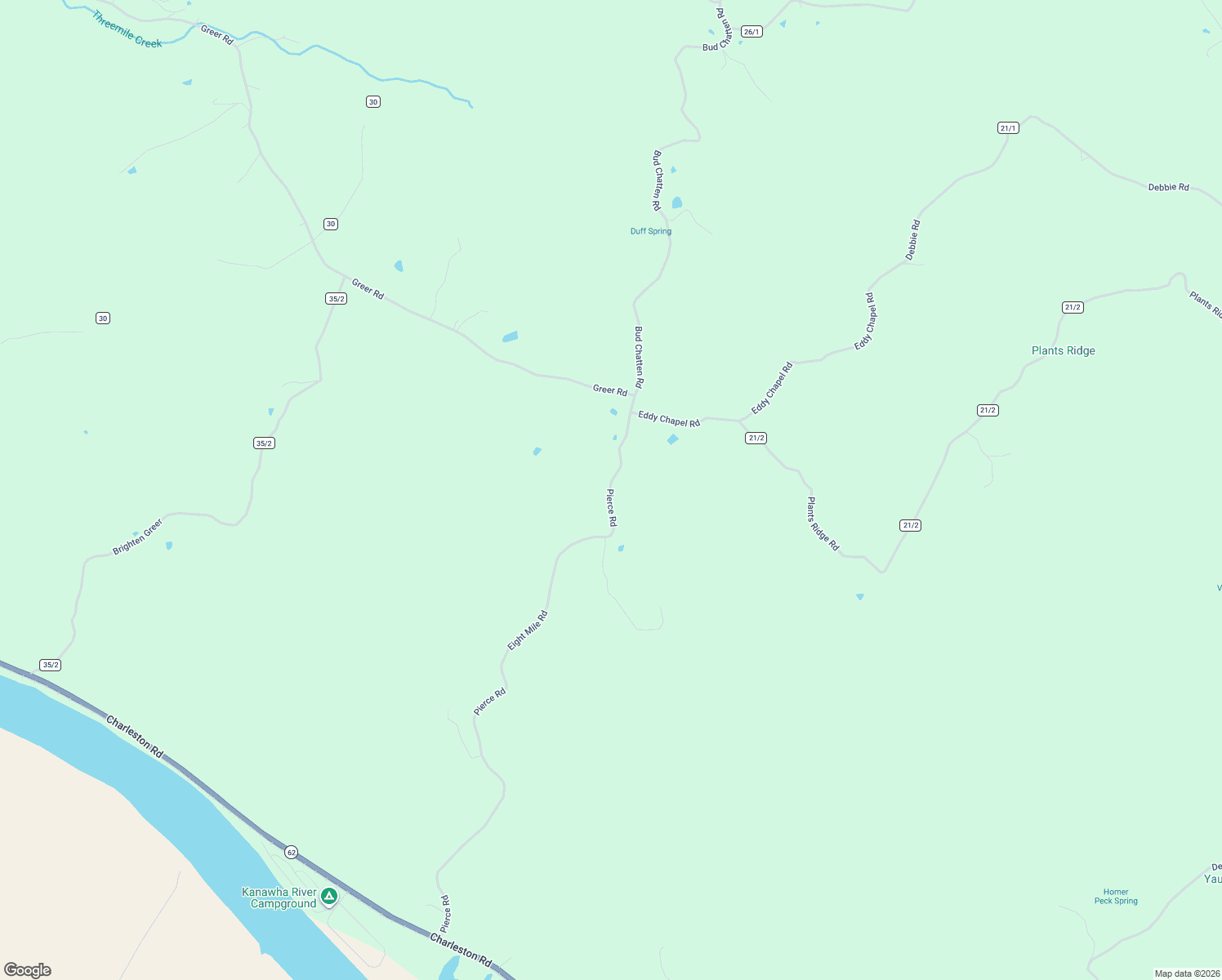 map of restaurants, bars, coffee shops, grocery stores, and more near 3231 Eight Mile Road in Letart