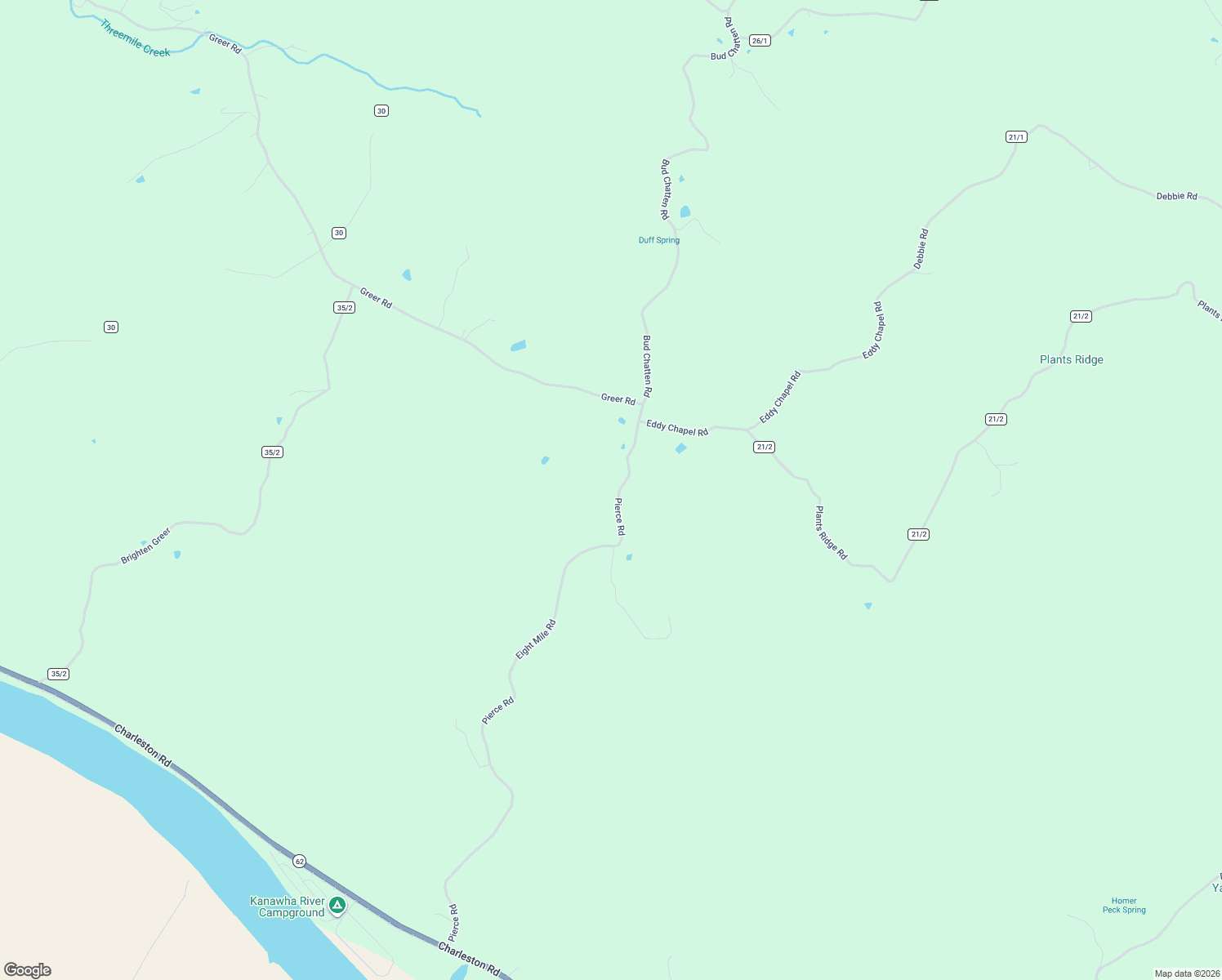 map of restaurants, bars, coffee shops, grocery stores, and more near 3231 Eight Mile Road in Letart