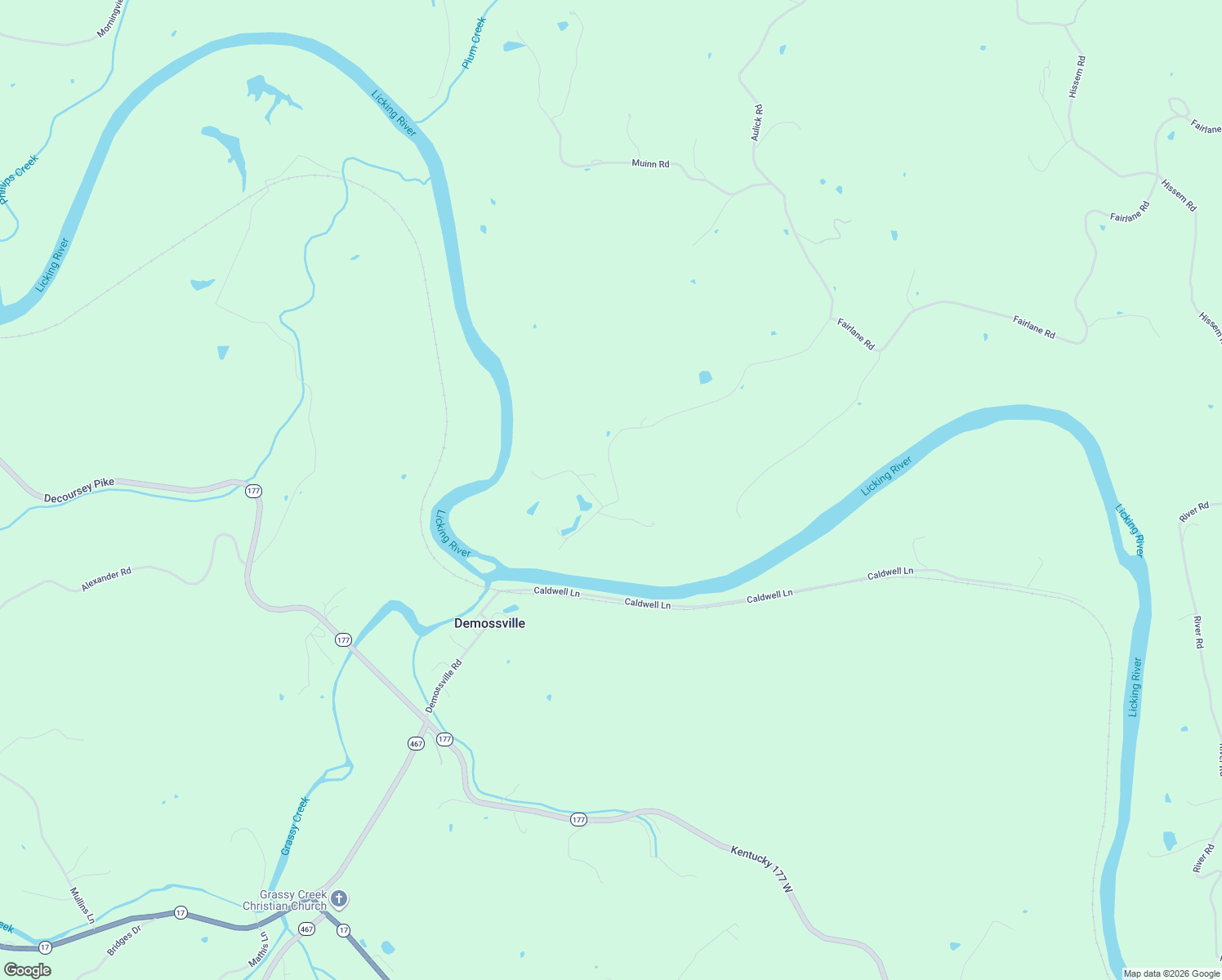 map of restaurants, bars, coffee shops, grocery stores, and more near 272 Demossville Road in Alexandria