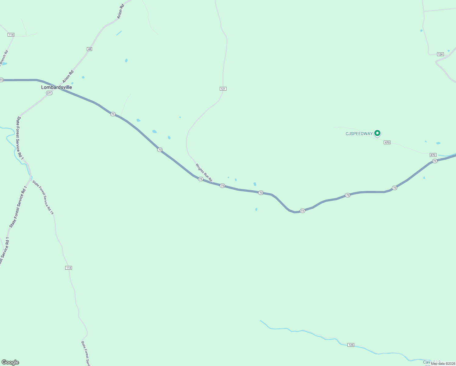 map of restaurants, bars, coffee shops, grocery stores, and more near 14545 Ohio 73 in McDermott