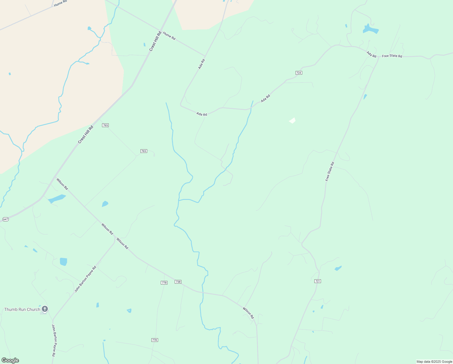 map of restaurants, bars, coffee shops, grocery stores, and more near 10009 Clarendon Farm Drive in Marshall