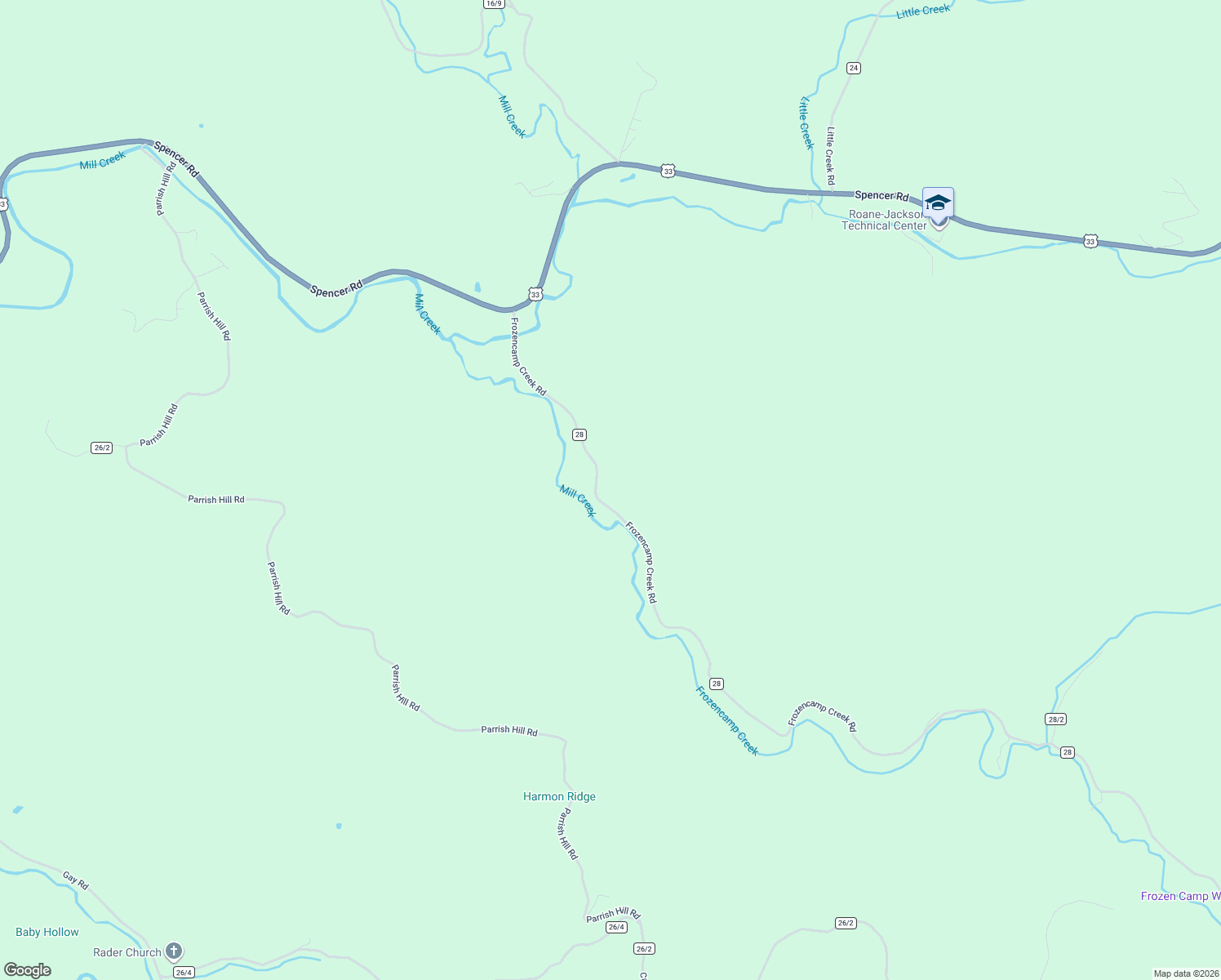 map of restaurants, bars, coffee shops, grocery stores, and more near 683 Frozencamp Creek Road in Gay
