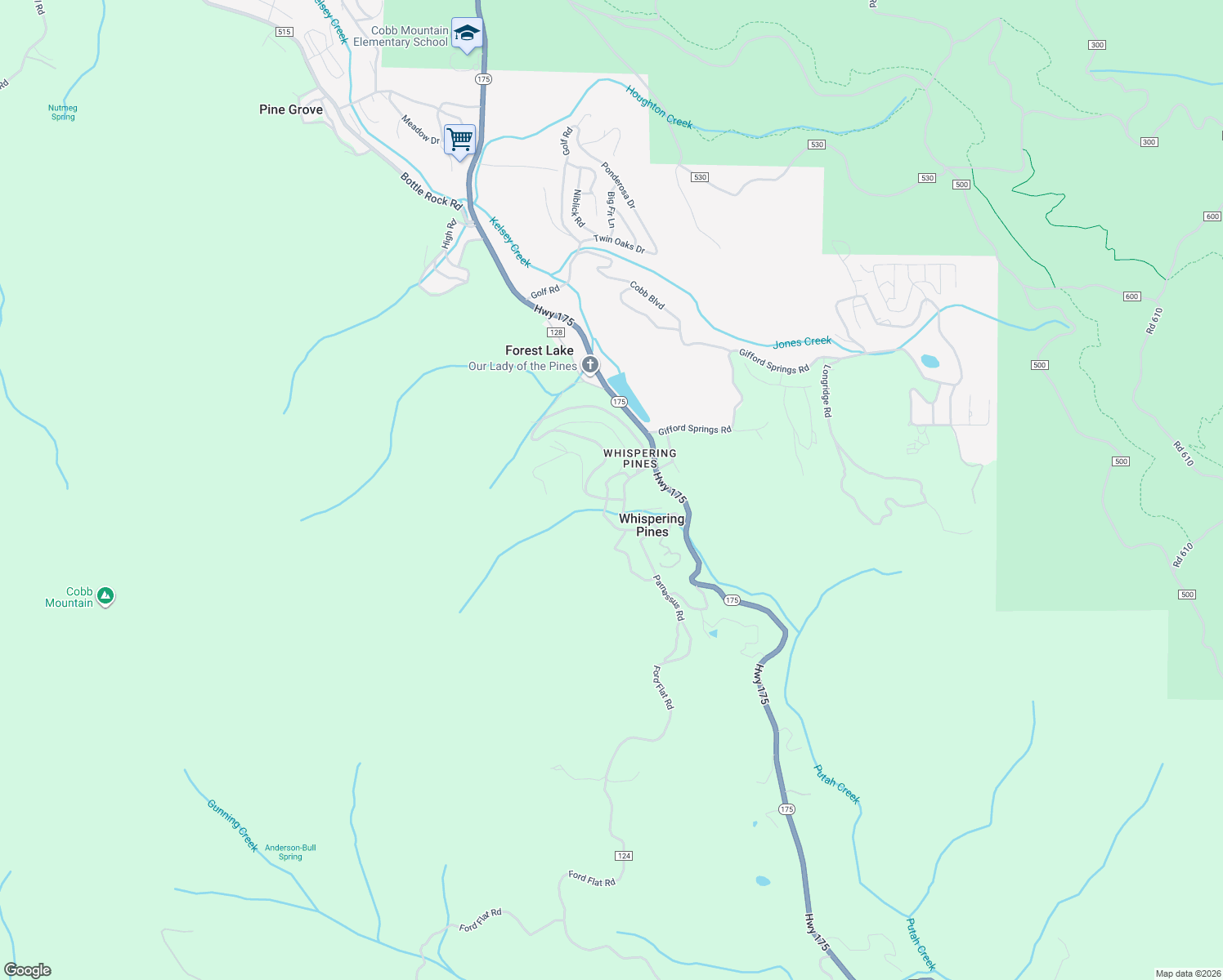 map of restaurants, bars, coffee shops, grocery stores, and more near 17131 Maple Shadows Drive in Middletown