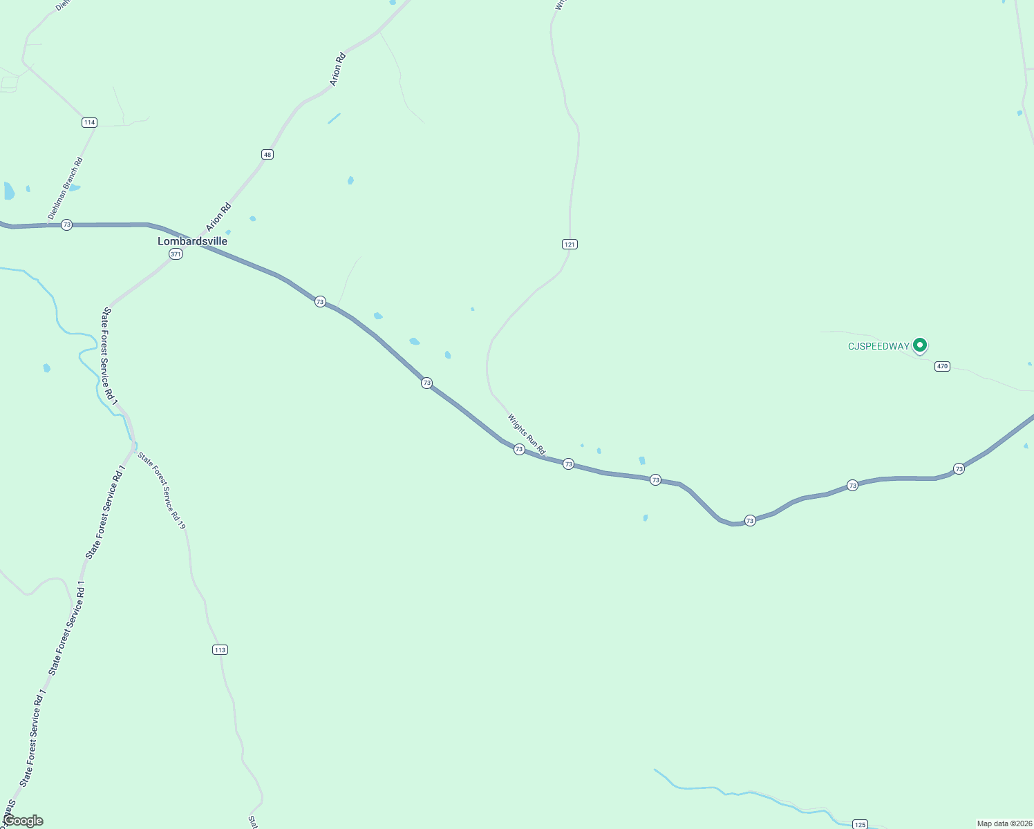 map of restaurants, bars, coffee shops, grocery stores, and more near 170 Wrights Run Road in McDermott