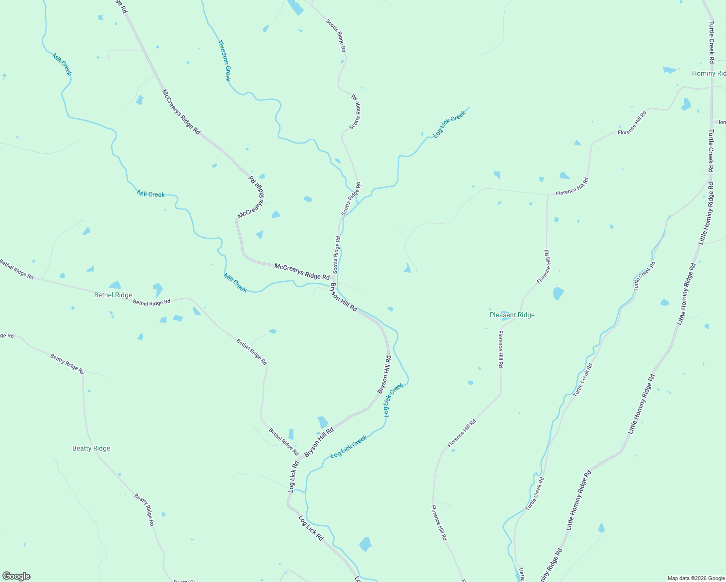 map of restaurants, bars, coffee shops, grocery stores, and more near 8902 Log Lick Road in Florence