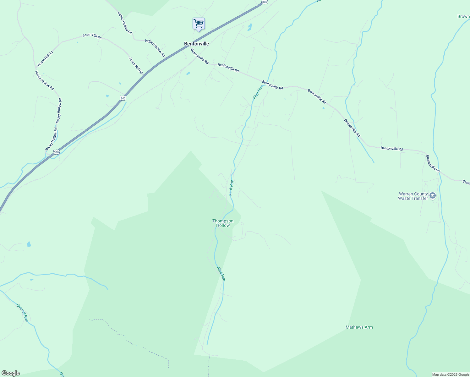 map of restaurants, bars, coffee shops, grocery stores, and more near 114 Whispering Pine Lane in Bentonville