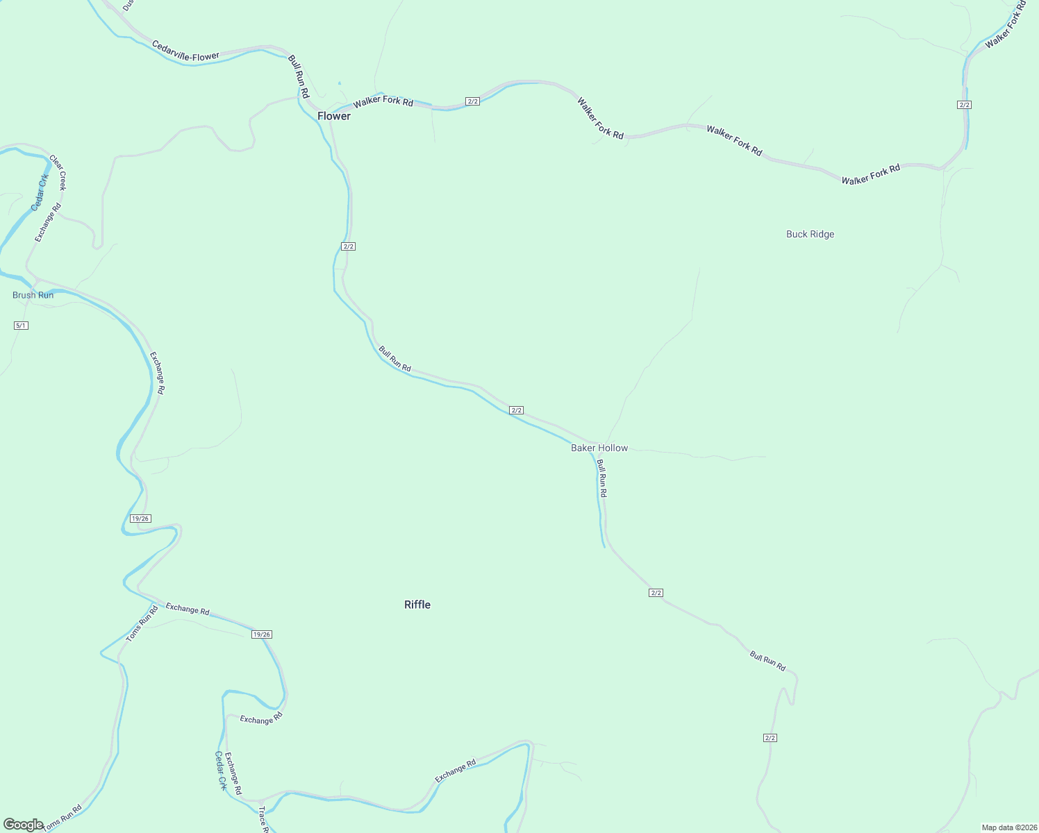 map of restaurants, bars, coffee shops, grocery stores, and more near 1361 Bull Run Road in Cedarville
