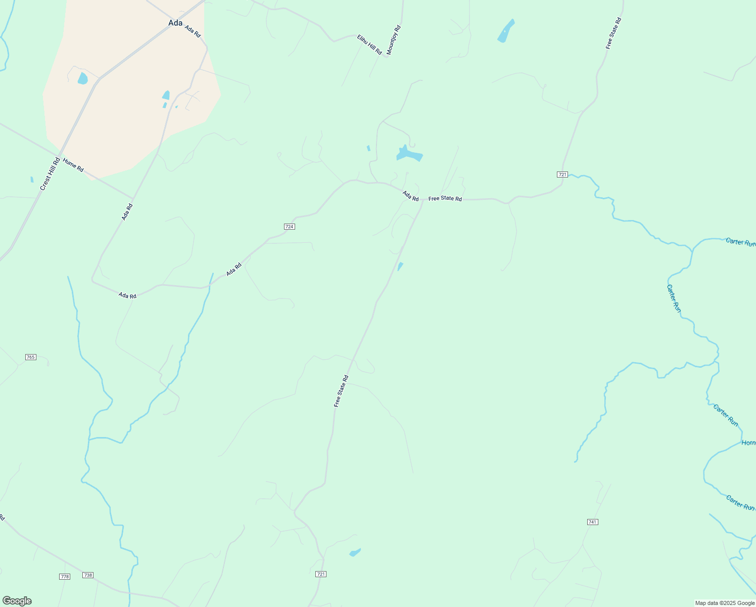 map of restaurants, bars, coffee shops, grocery stores, and more near 5459 Free State Road in Marshall