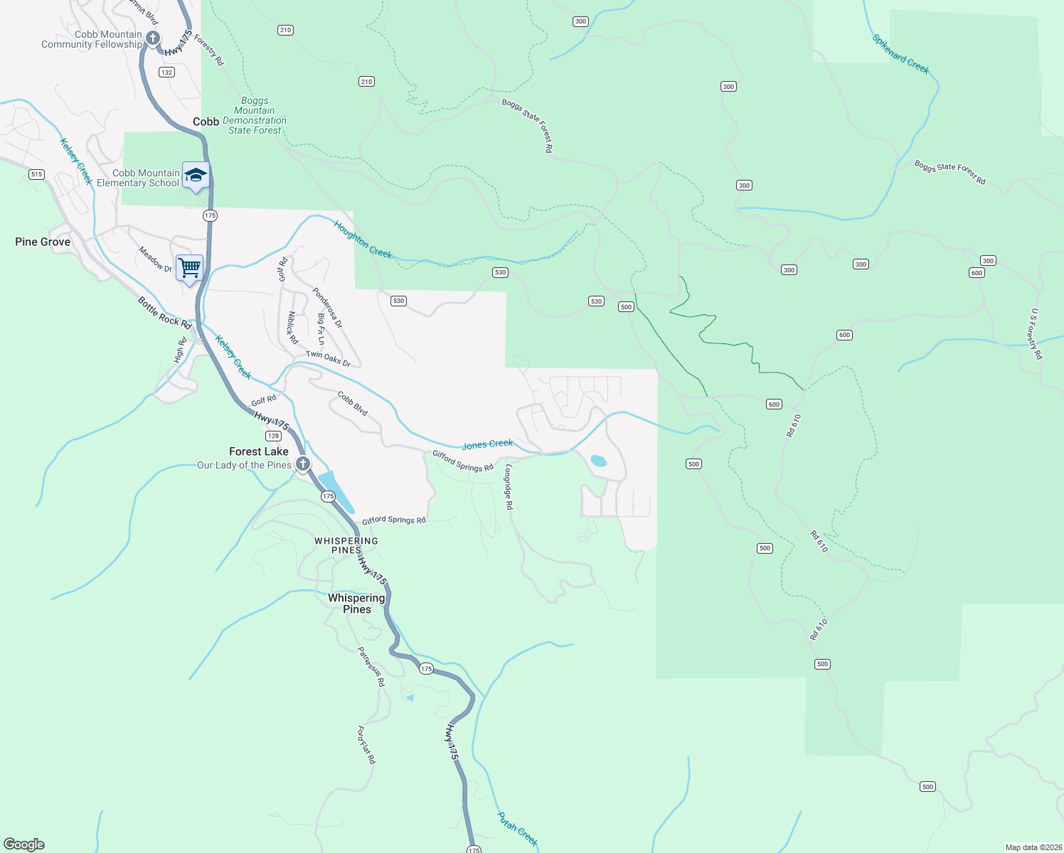 map of restaurants, bars, coffee shops, grocery stores, and more near 16789 Starview Loop in Cobb