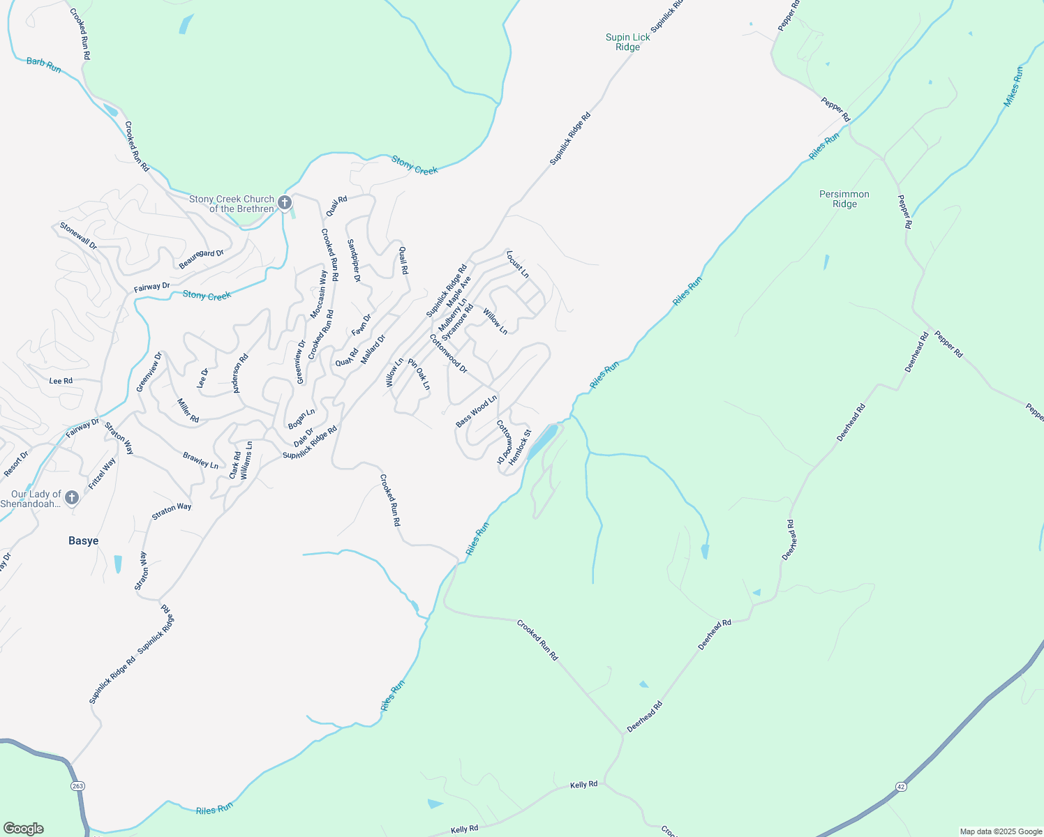 map of restaurants, bars, coffee shops, grocery stores, and more near 208 Hemlock Street in Mount Jackson