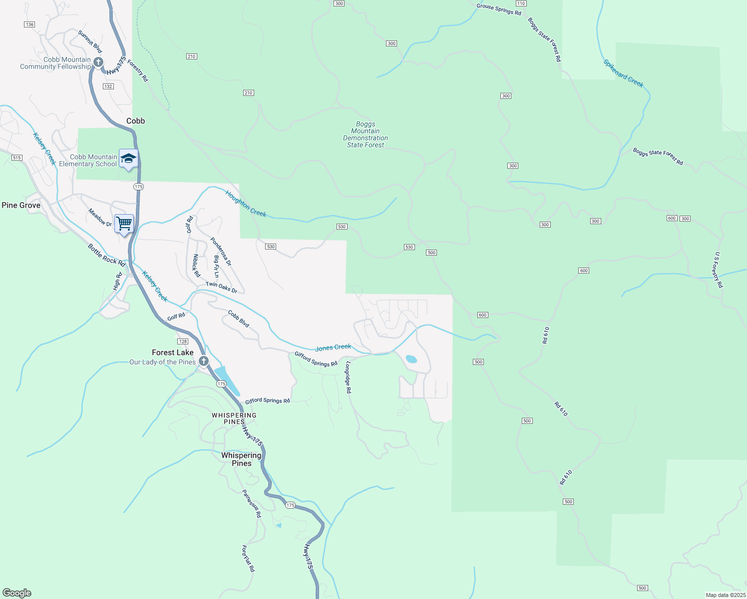 map of restaurants, bars, coffee shops, grocery stores, and more near 11146 Oak Street in Cobb