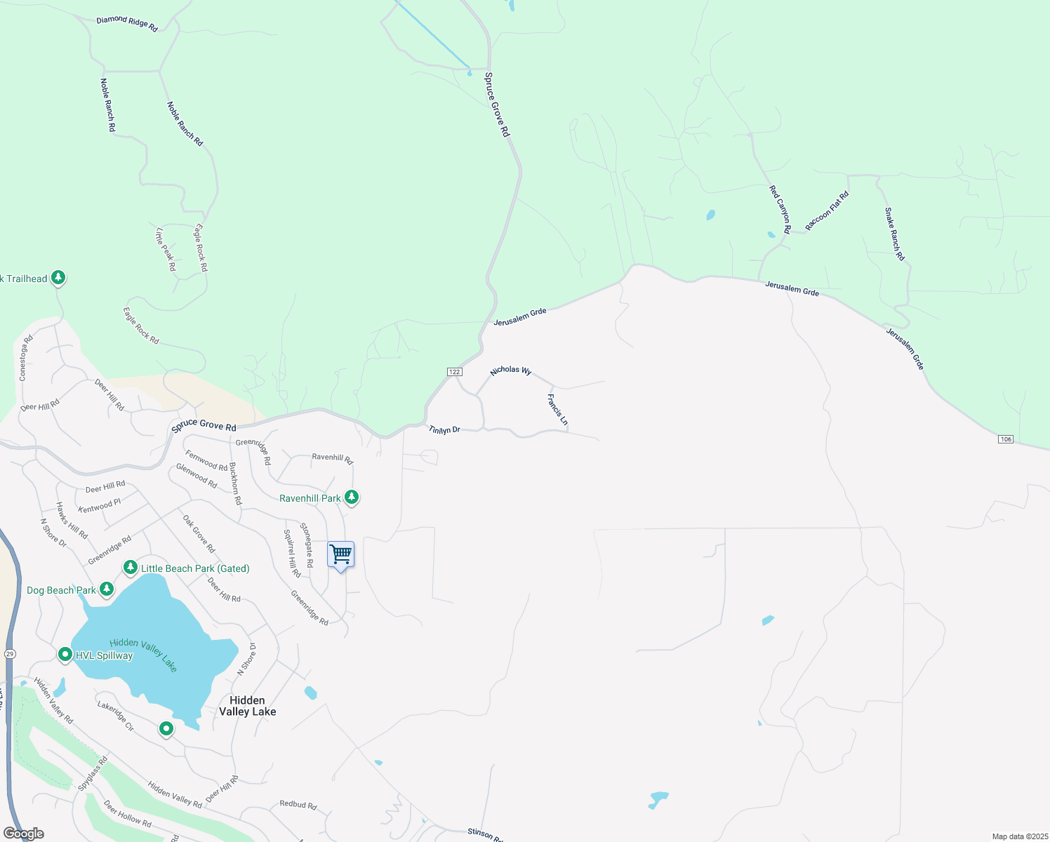 map of restaurants, bars, coffee shops, grocery stores, and more near 19760 Jaclyn Drive in Middletown