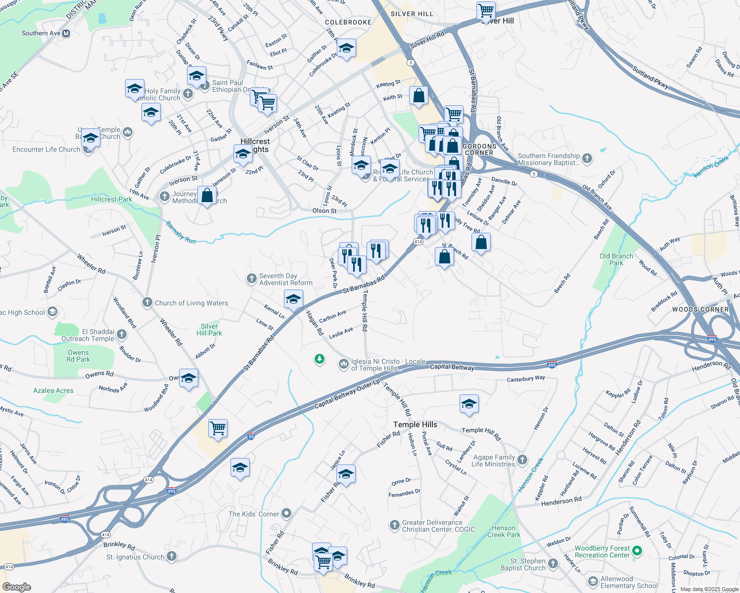 4710 Temple Hill Road, Temple Hills MD Walk Score
