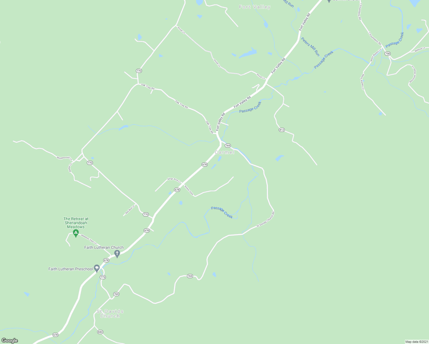 map of restaurants, bars, coffee shops, grocery stores, and more near 5348 Fort Valley Road in Fort Valley