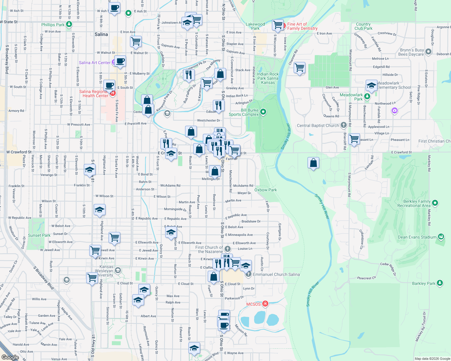 Interactive Map Of Salina Ks Streets