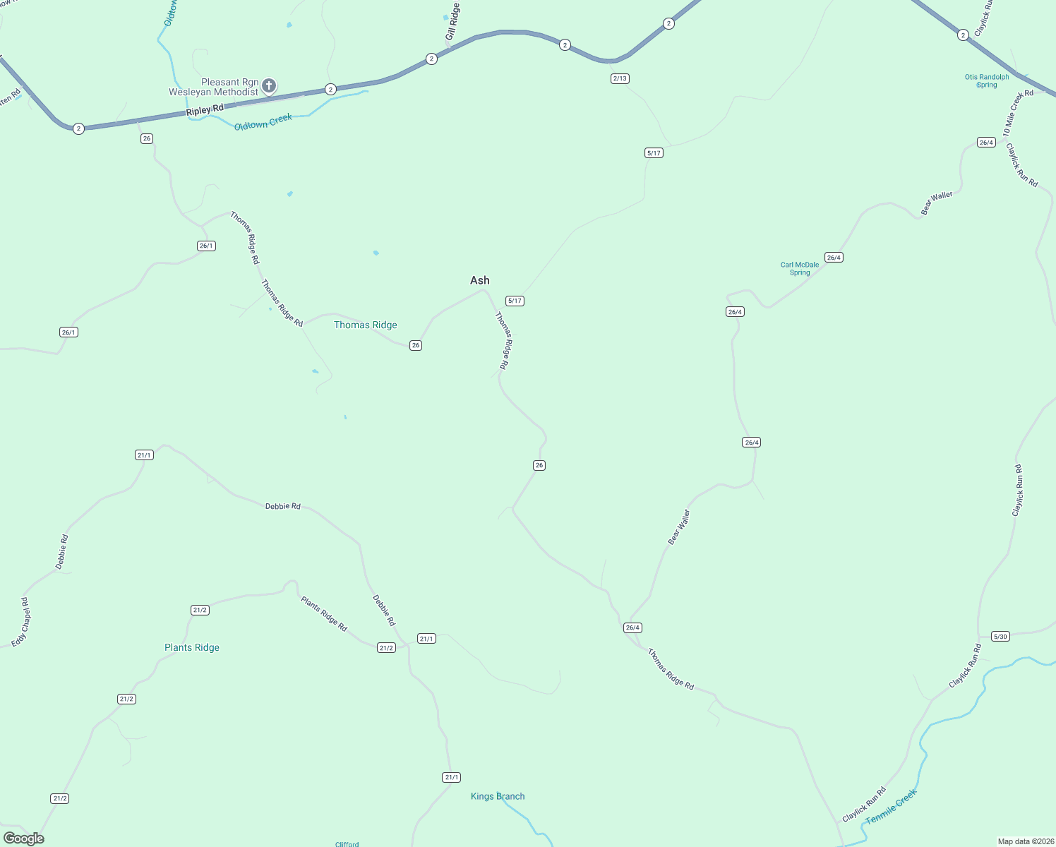 map of restaurants, bars, coffee shops, grocery stores, and more near 4303 Thomas Ridge Road in Leon