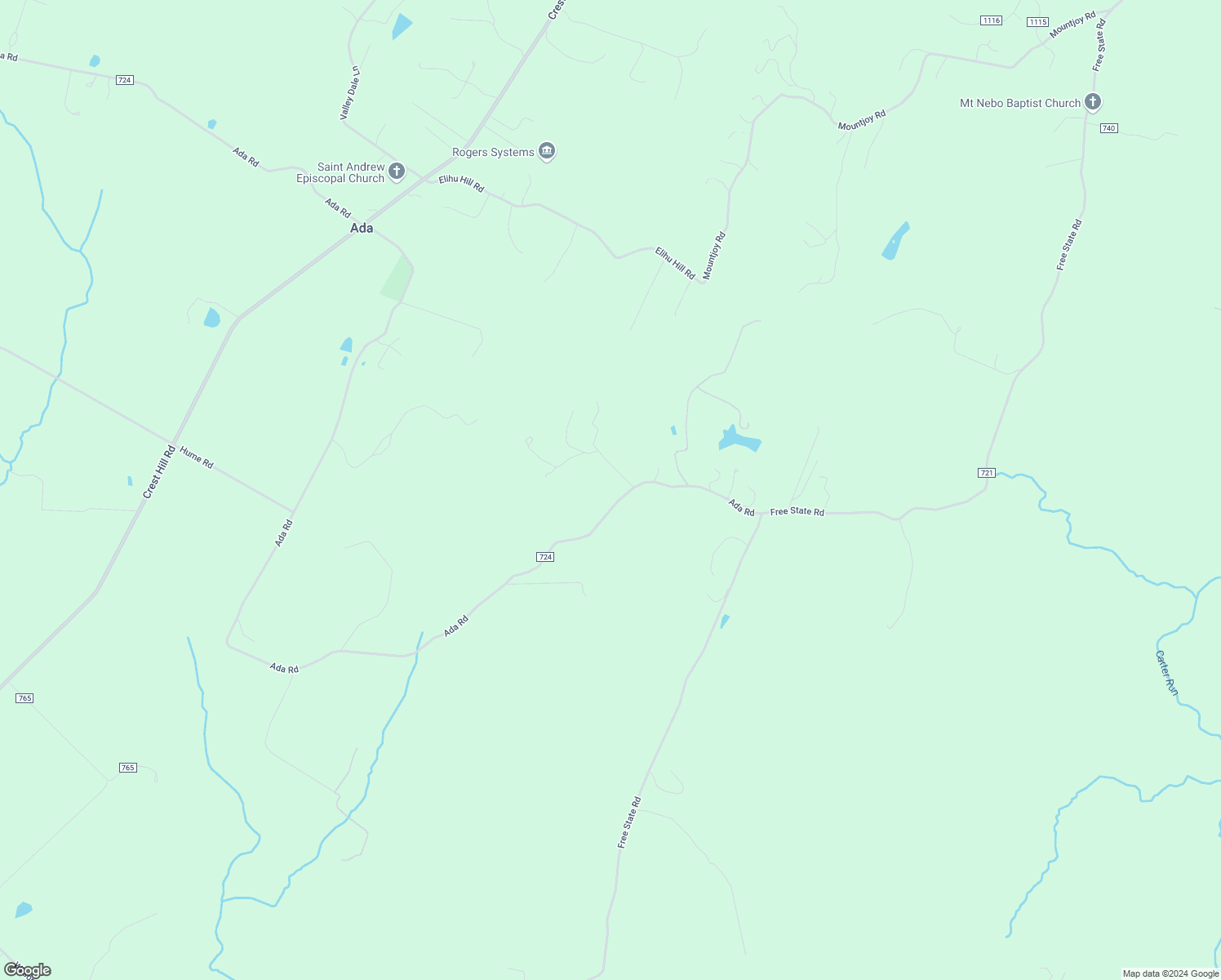 map of restaurants, bars, coffee shops, grocery stores, and more near 5126 Harvest Lane in Marshall