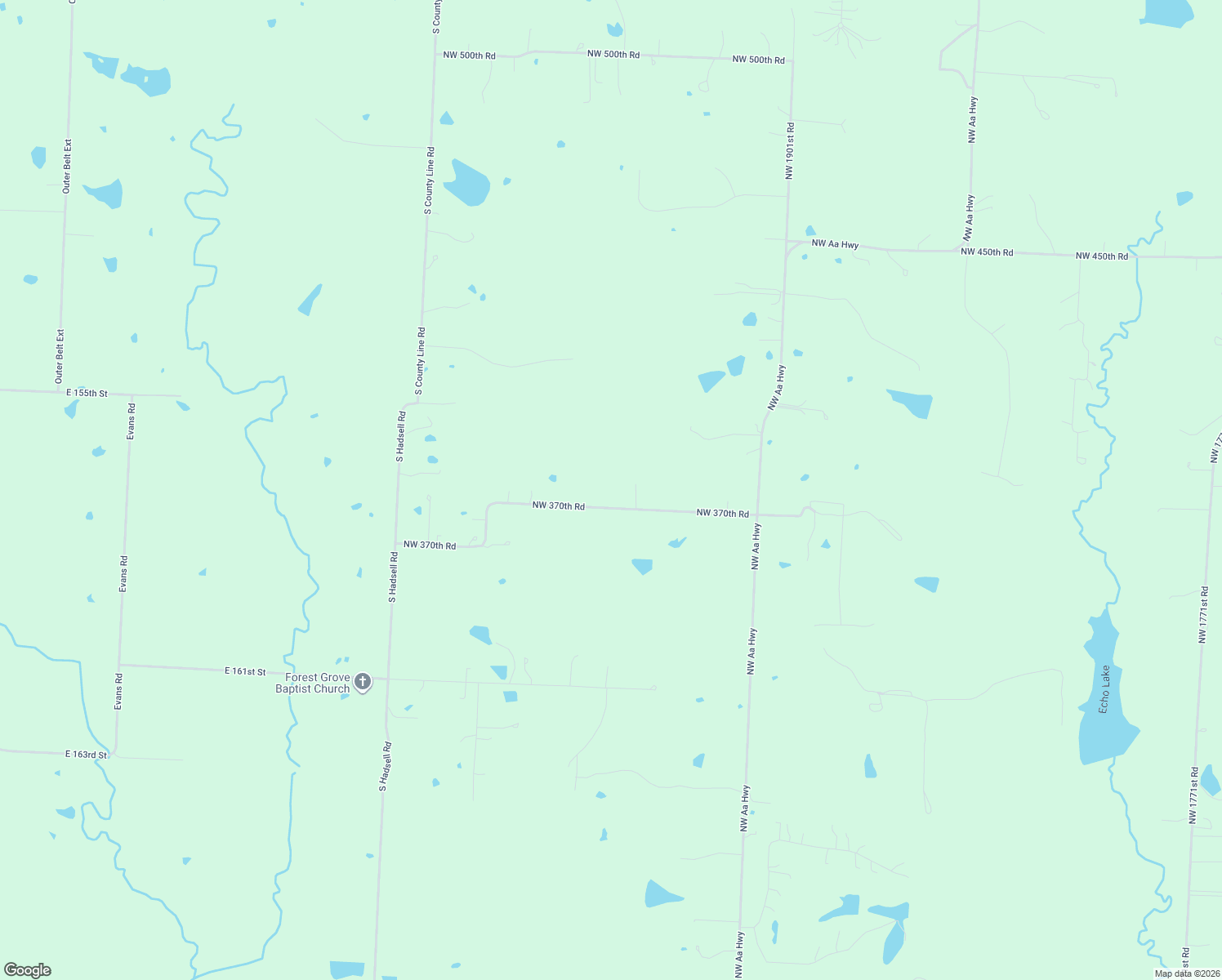 map of restaurants, bars, coffee shops, grocery stores, and more near 1933 Northwest 370th Road in Kingsville