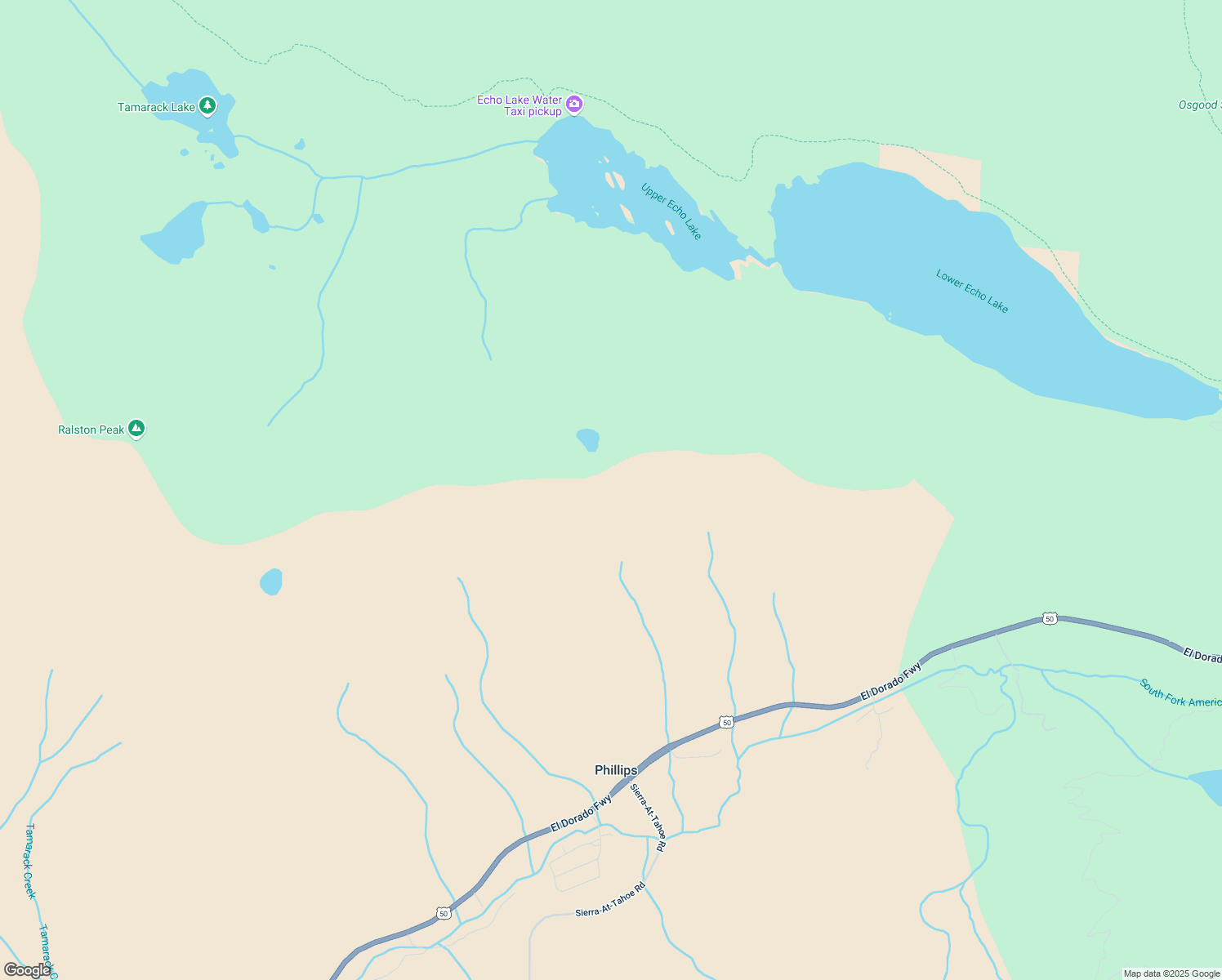map of restaurants, bars, coffee shops, grocery stores, and more near 42 Hemlock Tract in South Lake Tahoe