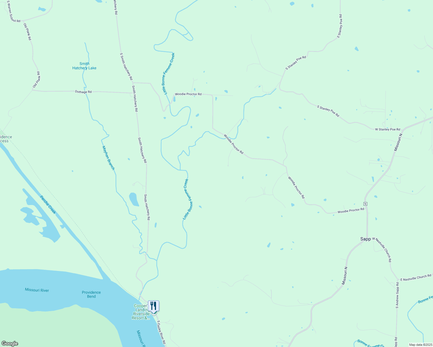 map of restaurants, bars, coffee shops, grocery stores, and more near 1887 Woodie Proctor Road in Columbia
