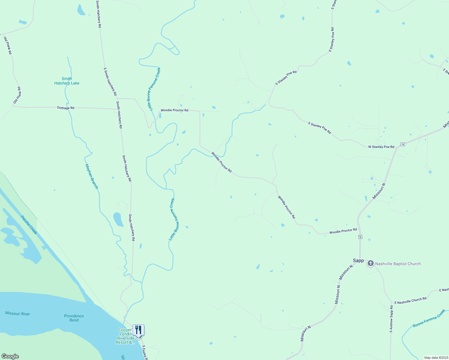 map of restaurants, bars, coffee shops, grocery stores, and more near 1701 Woodie Proctor Road in Columbia
