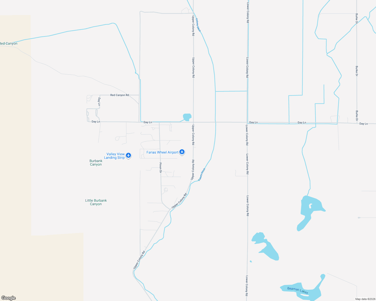 map of restaurants, bars, coffee shops, grocery stores, and more near 539 Upper Colony Road in Smith Valley
