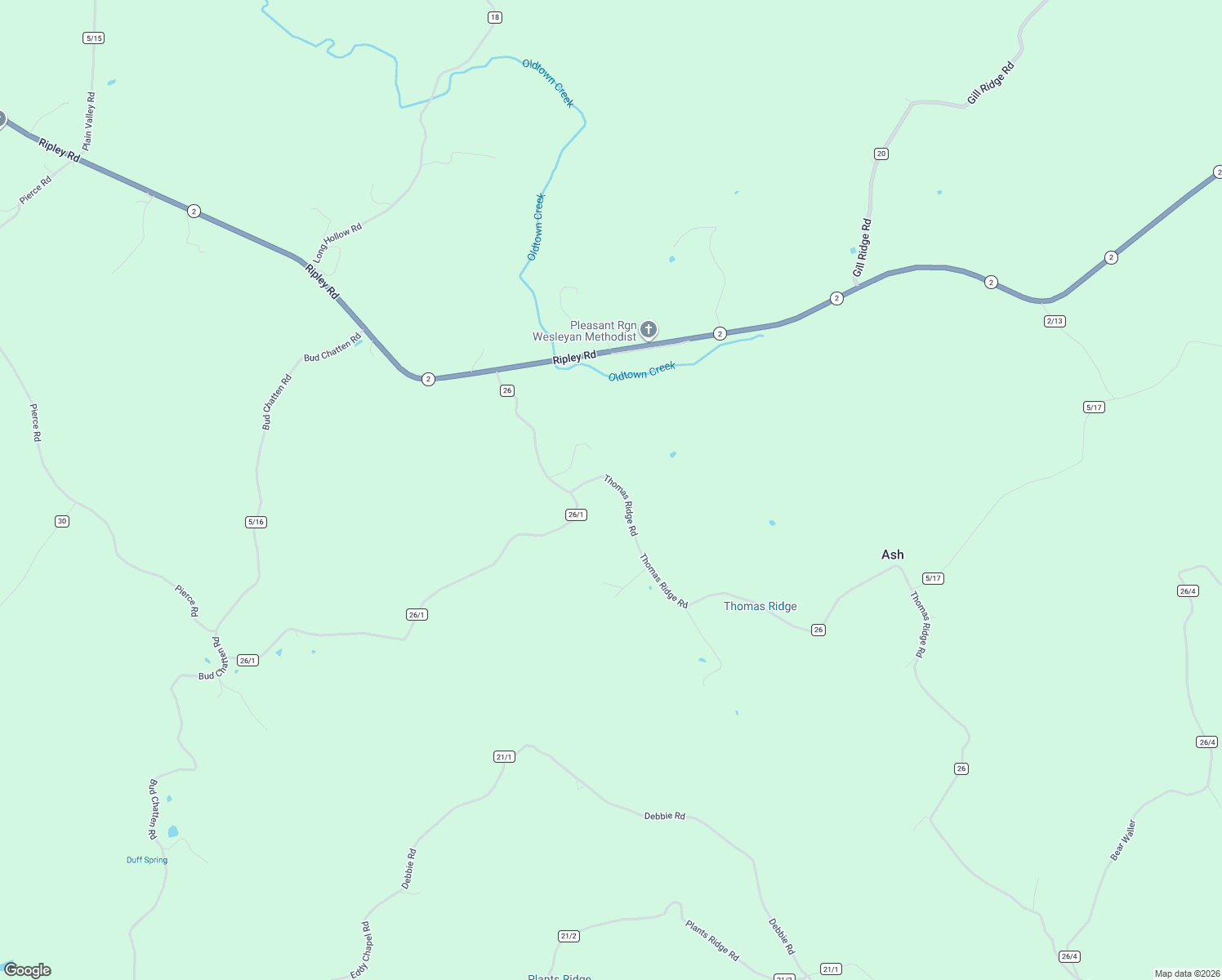 map of restaurants, bars, coffee shops, grocery stores, and more near 1206 Thomas Ridge Road in Leon