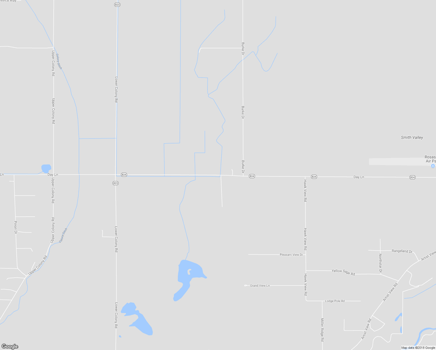 map of restaurants, bars, coffee shops, grocery stores, and more near Day Lane in Smith Valley