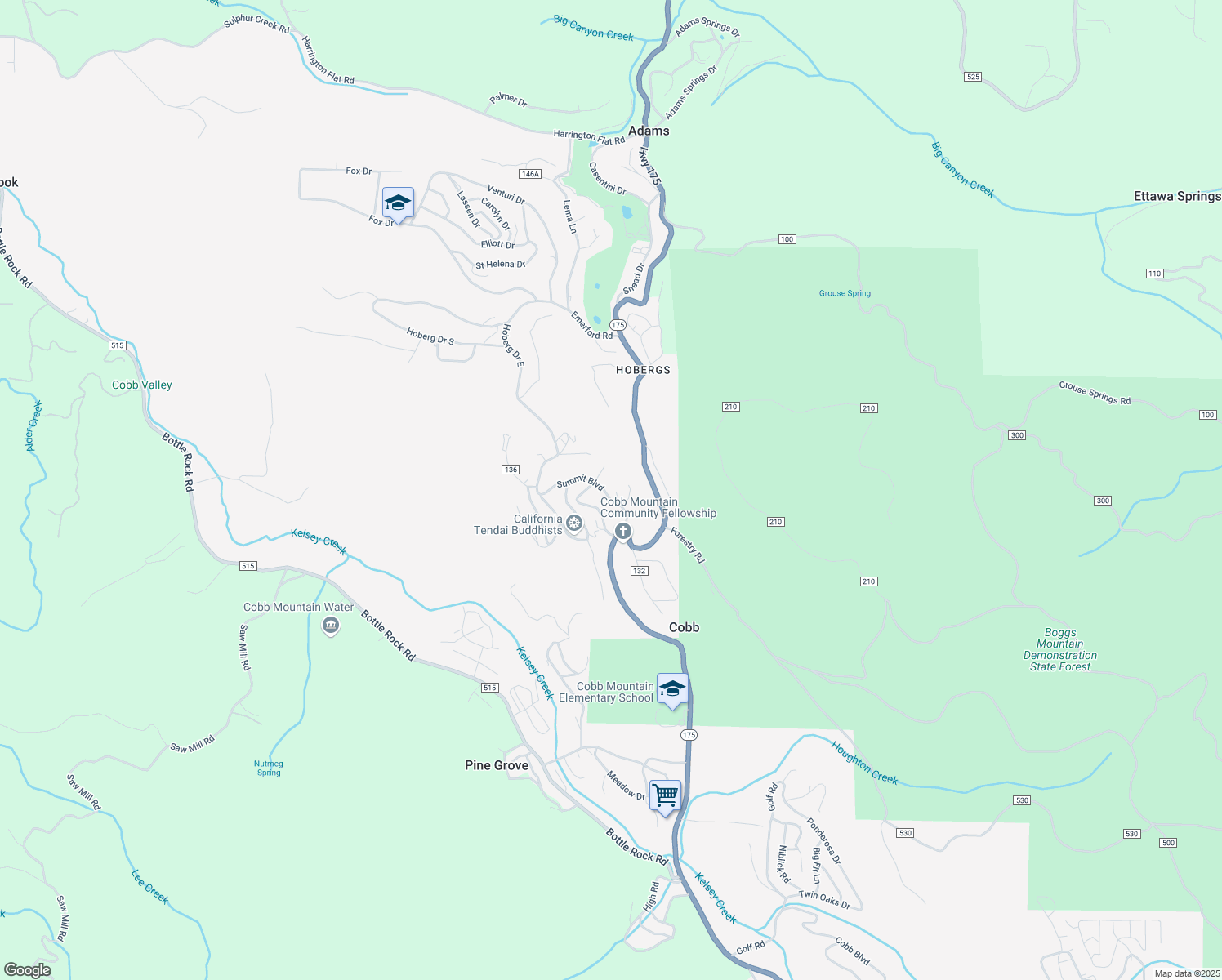 map of restaurants, bars, coffee shops, grocery stores, and more near 15404 Summit Boulevard in Cobb
