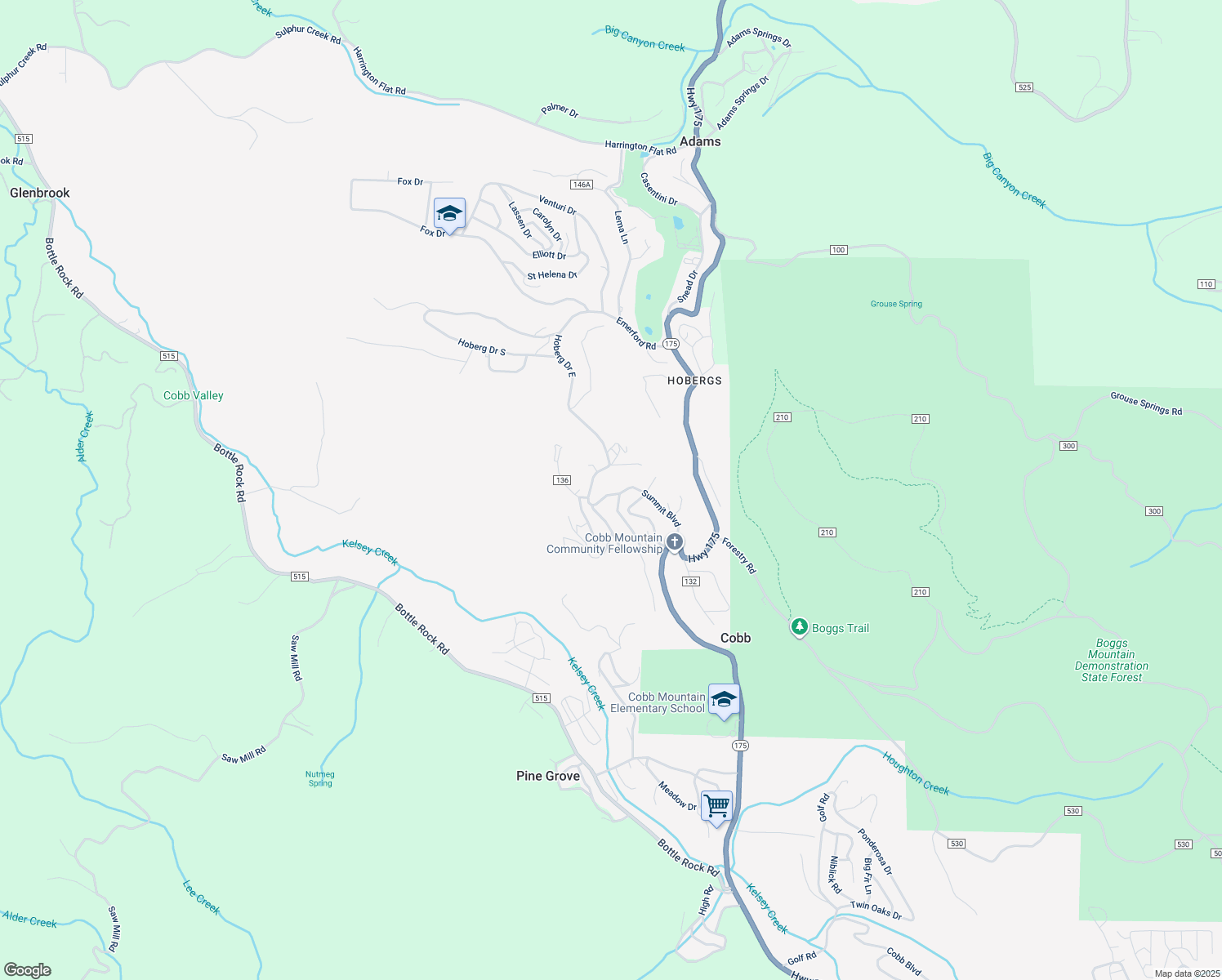 map of restaurants, bars, coffee shops, grocery stores, and more near 15324 Summit Boulevard in Cobb
