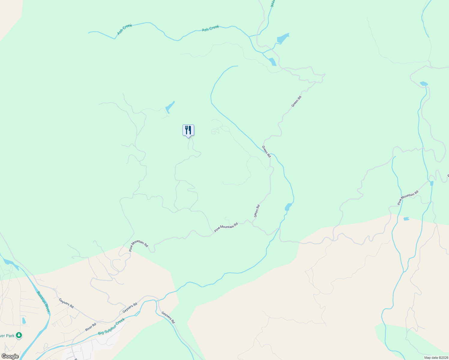 map of restaurants, bars, coffee shops, grocery stores, and more near 31425 Green Road in Cloverdale