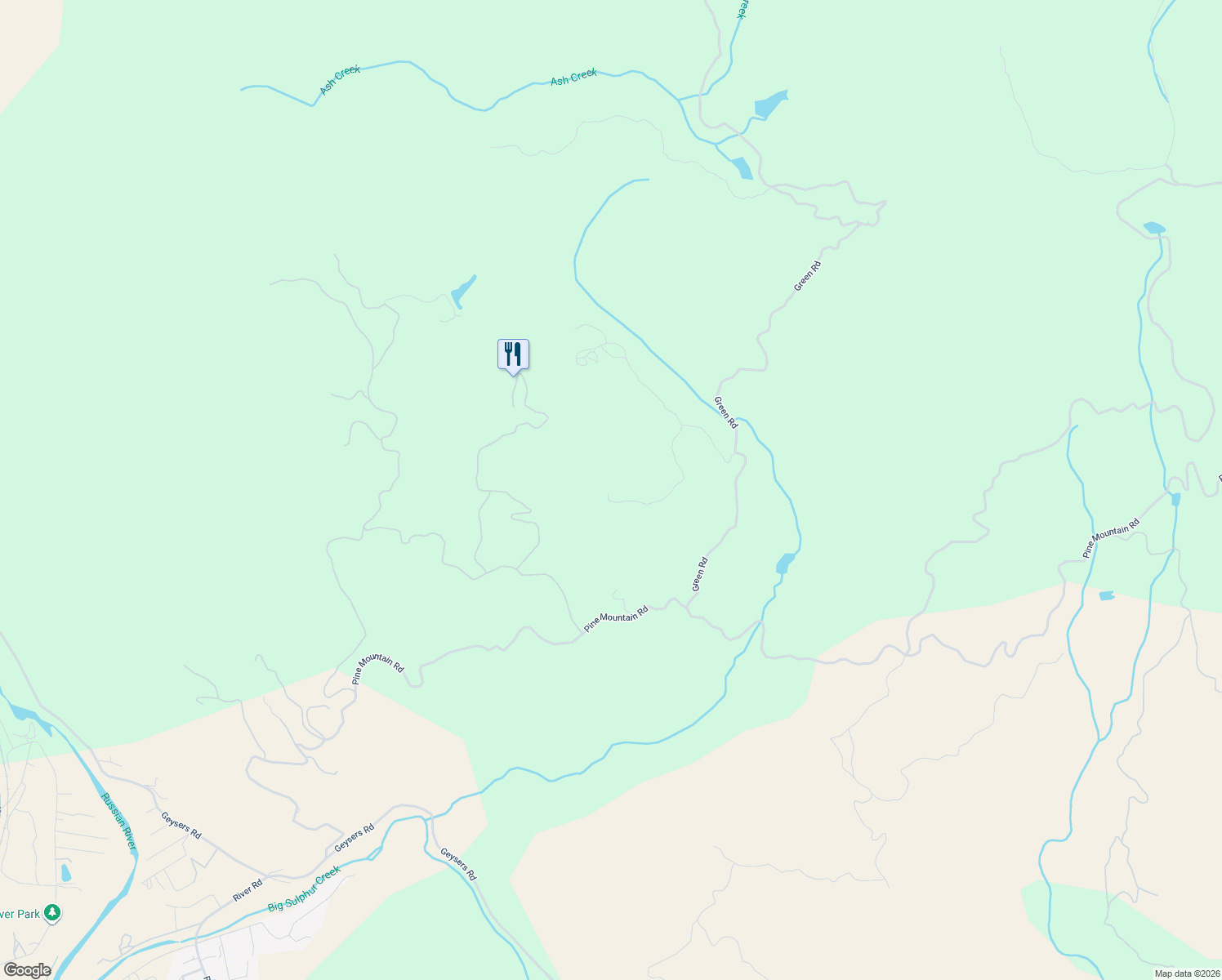 map of restaurants, bars, coffee shops, grocery stores, and more near 31425 Green Road in Cloverdale