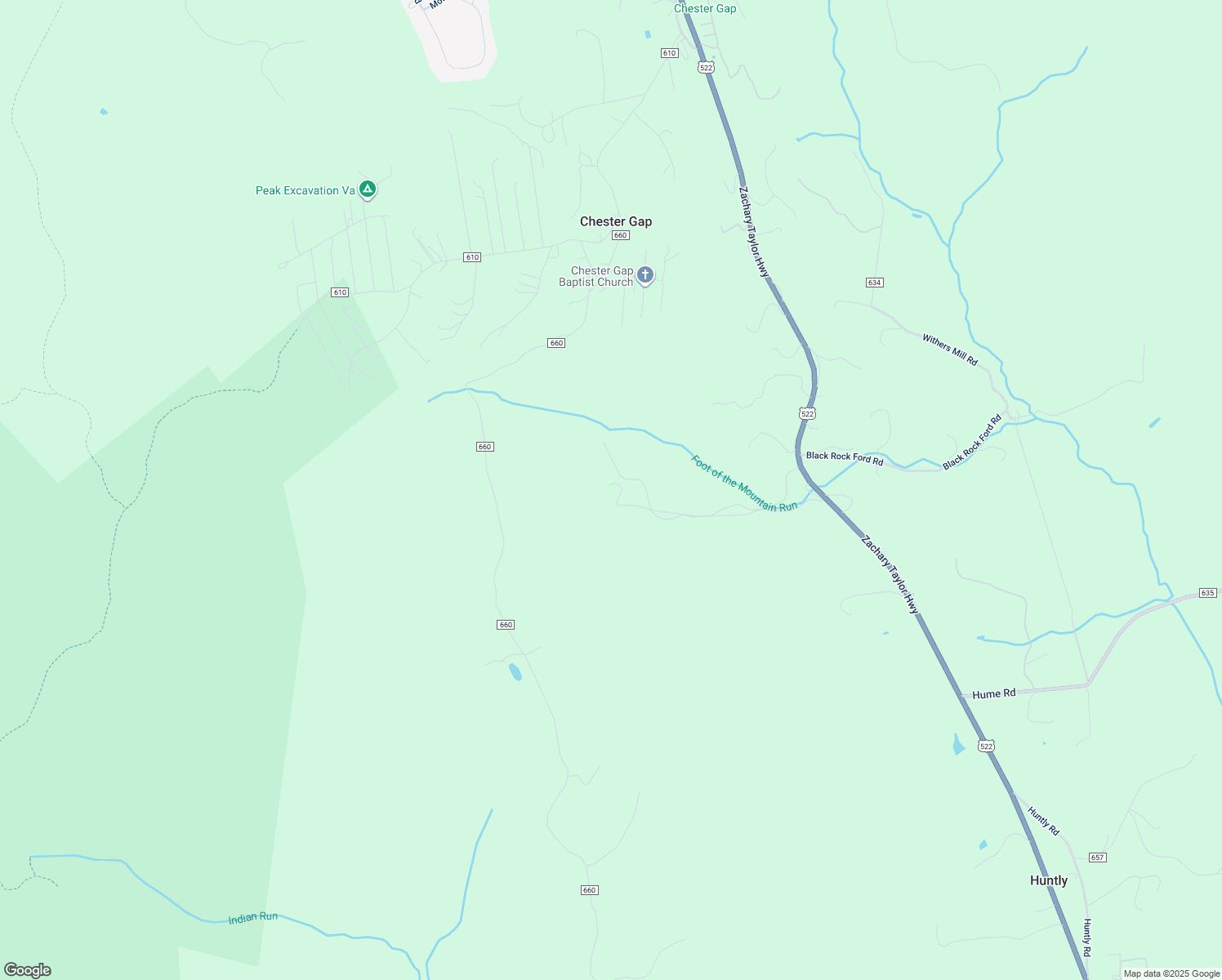 map of restaurants, bars, coffee shops, grocery stores, and more near 136 Rattle Snake Hollow Lane in Huntly
