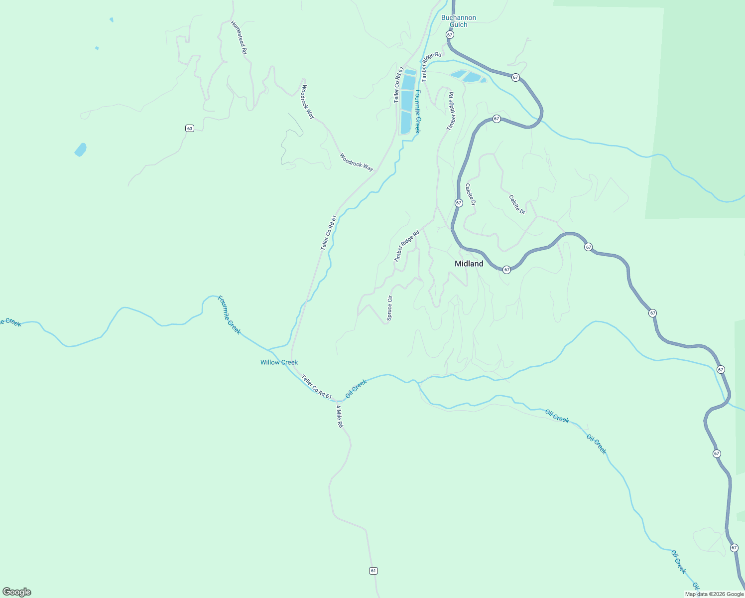 map of restaurants, bars, coffee shops, grocery stores, and more near 26 Blue Spruce Road in Divide