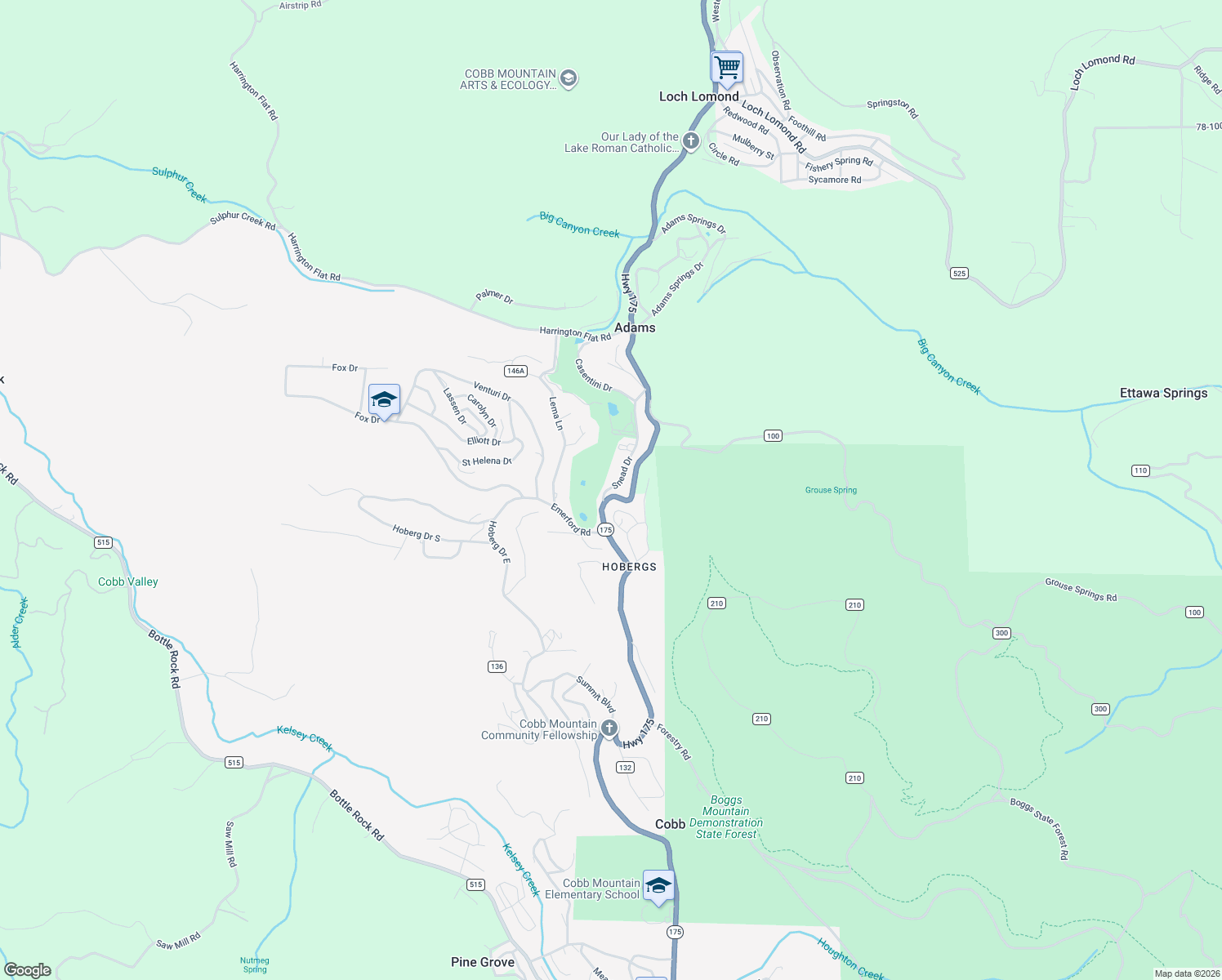 map of restaurants, bars, coffee shops, grocery stores, and more near 14650 Snead Drive in Cobb