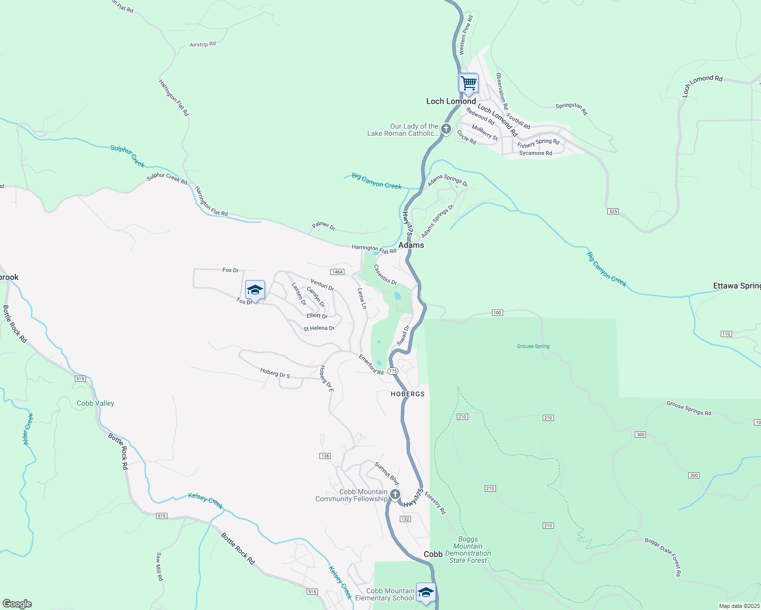 map of restaurants, bars, coffee shops, grocery stores, and more near 14380 Nelson Court in Cobb