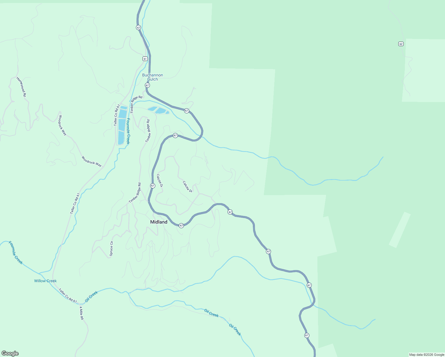 map of restaurants, bars, coffee shops, grocery stores, and more near 165 Witherite Drive in Divide