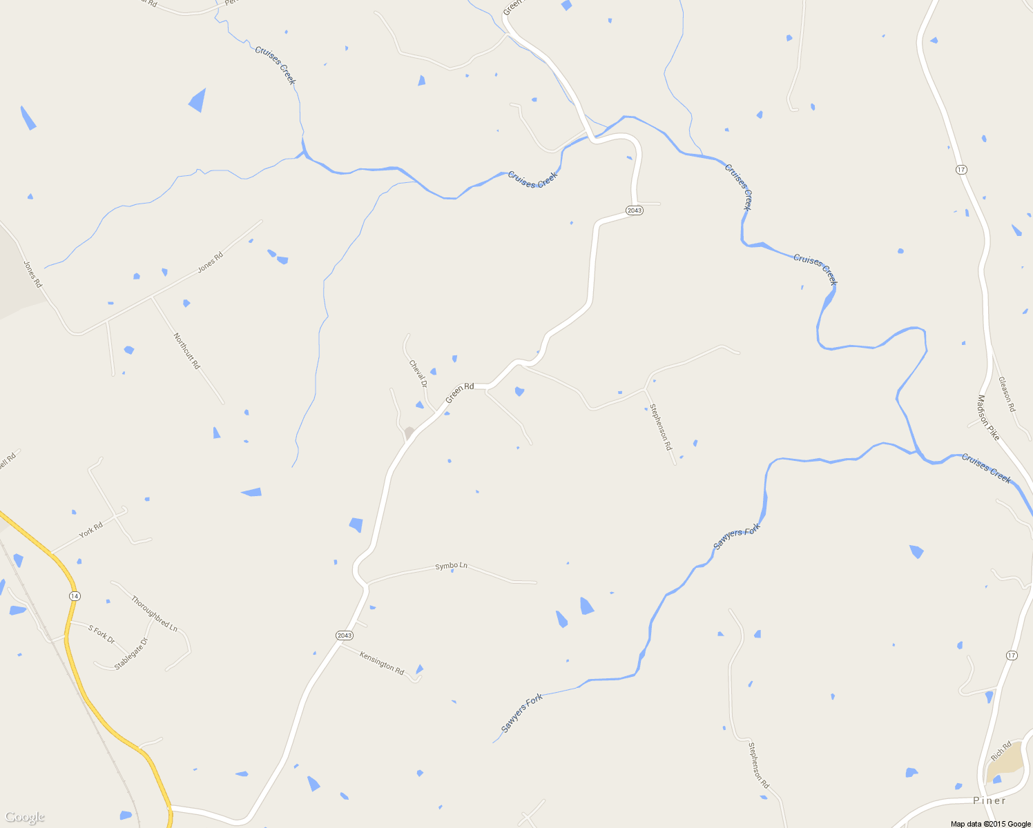 map of restaurants, bars, coffee shops, grocery stores, and more near 13333 Green Road in Walton