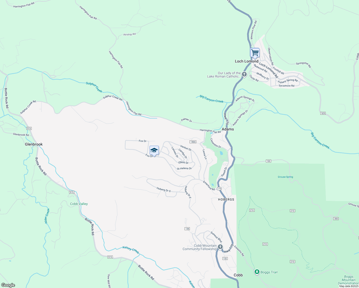 map of restaurants, bars, coffee shops, grocery stores, and more near 9580 Venturi Drive in Cobb