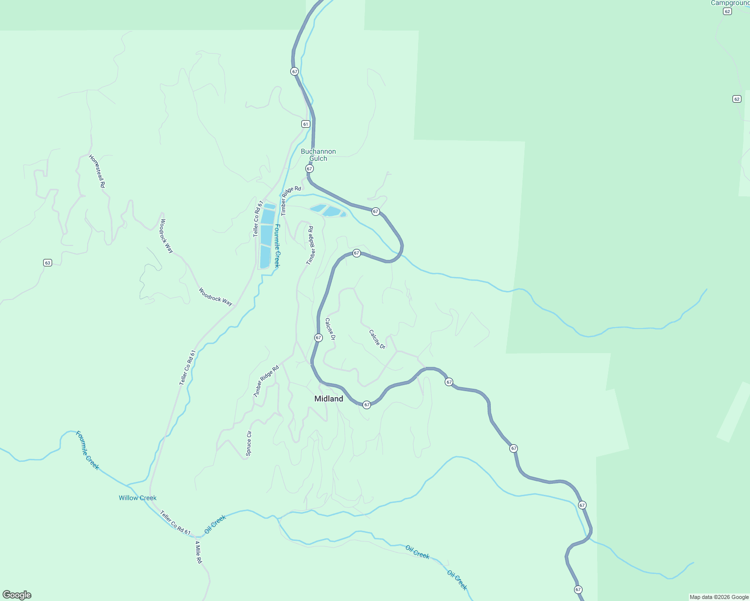 map of restaurants, bars, coffee shops, grocery stores, and more near 1141 Calcite Drive in Divide