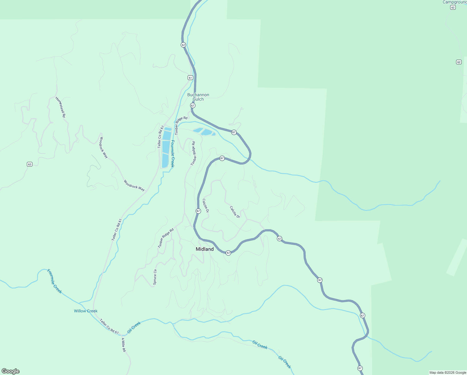 map of restaurants, bars, coffee shops, grocery stores, and more near 1141 Calcite Drive in Divide