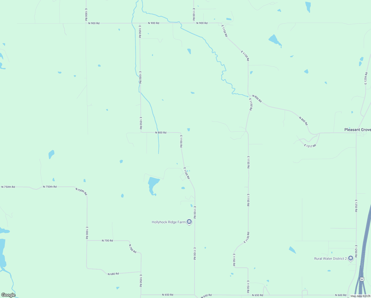 map of restaurants, bars, coffee shops, grocery stores, and more near 784 East 1100 Road in Baldwin City