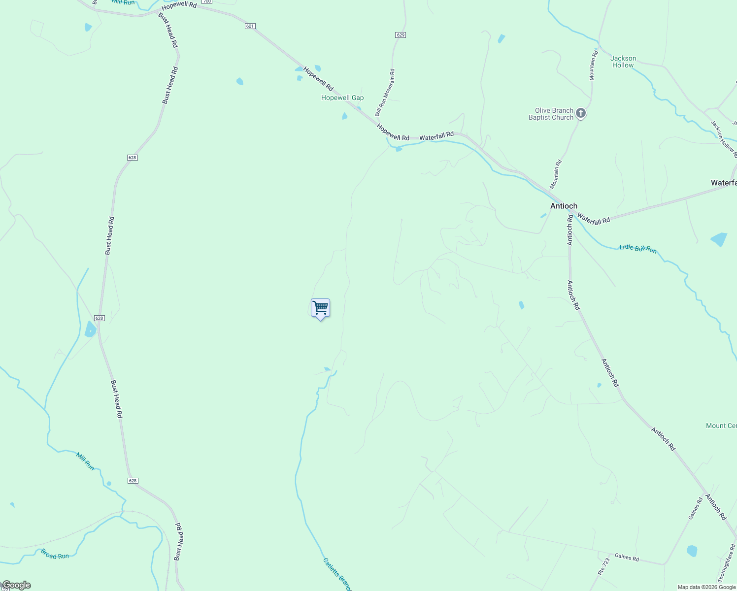 map of restaurants, bars, coffee shops, grocery stores, and more near 4405 Highpoint Lane in The Plains