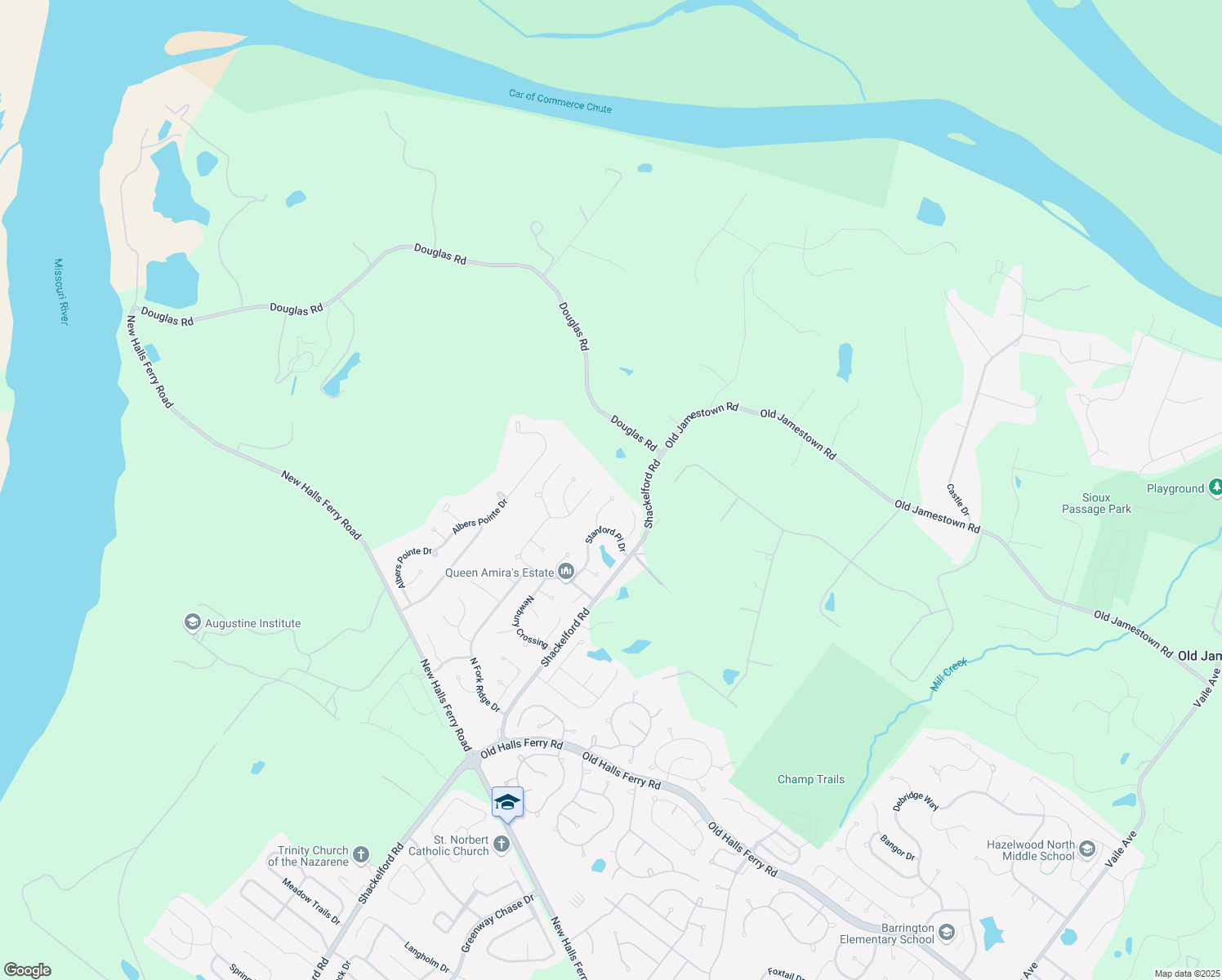 map of restaurants, bars, coffee shops, grocery stores, and more near 4039 Hartwick Court in Florissant