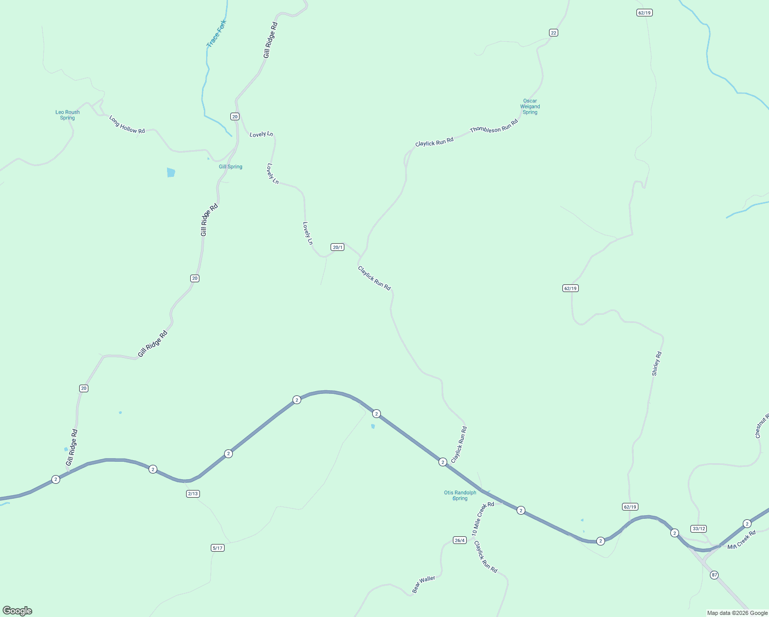 map of restaurants, bars, coffee shops, grocery stores, and more near 1755 Tombleson Road in Letart